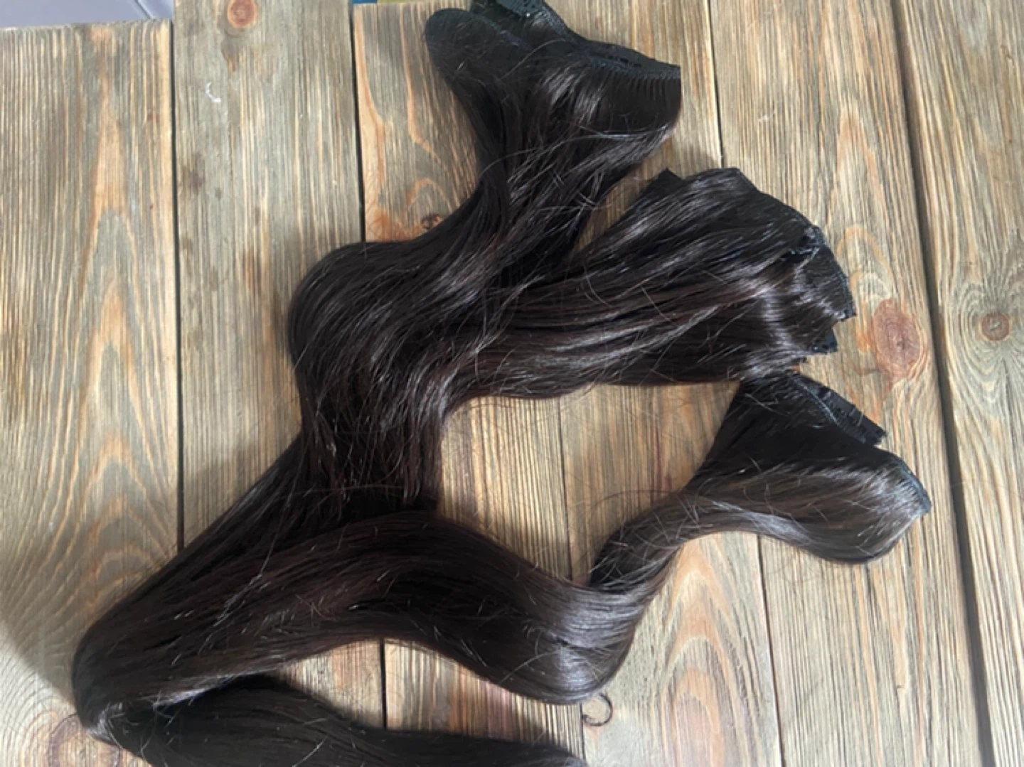Sweetmet 7 Piece Clip-In Human Hair Extensions - 22 Inch - #1B - photo 4