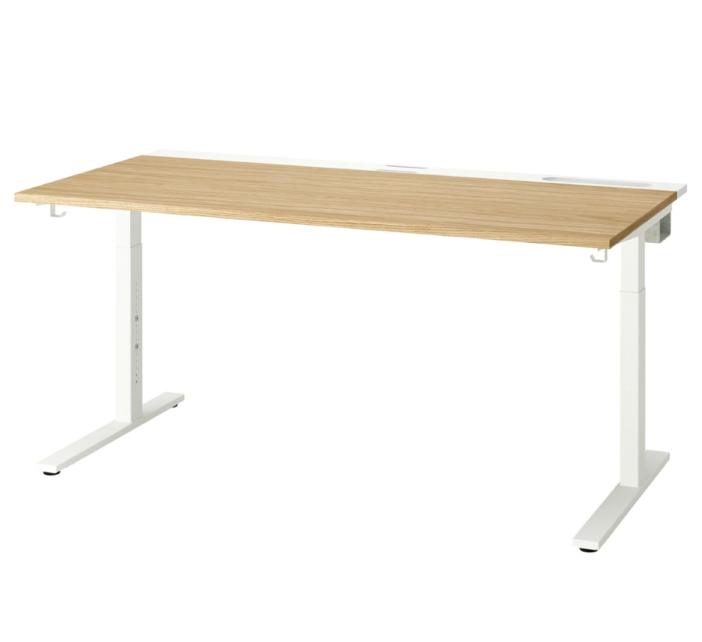 IKEA  Standing Desk - White/Wood Effect - photo 3