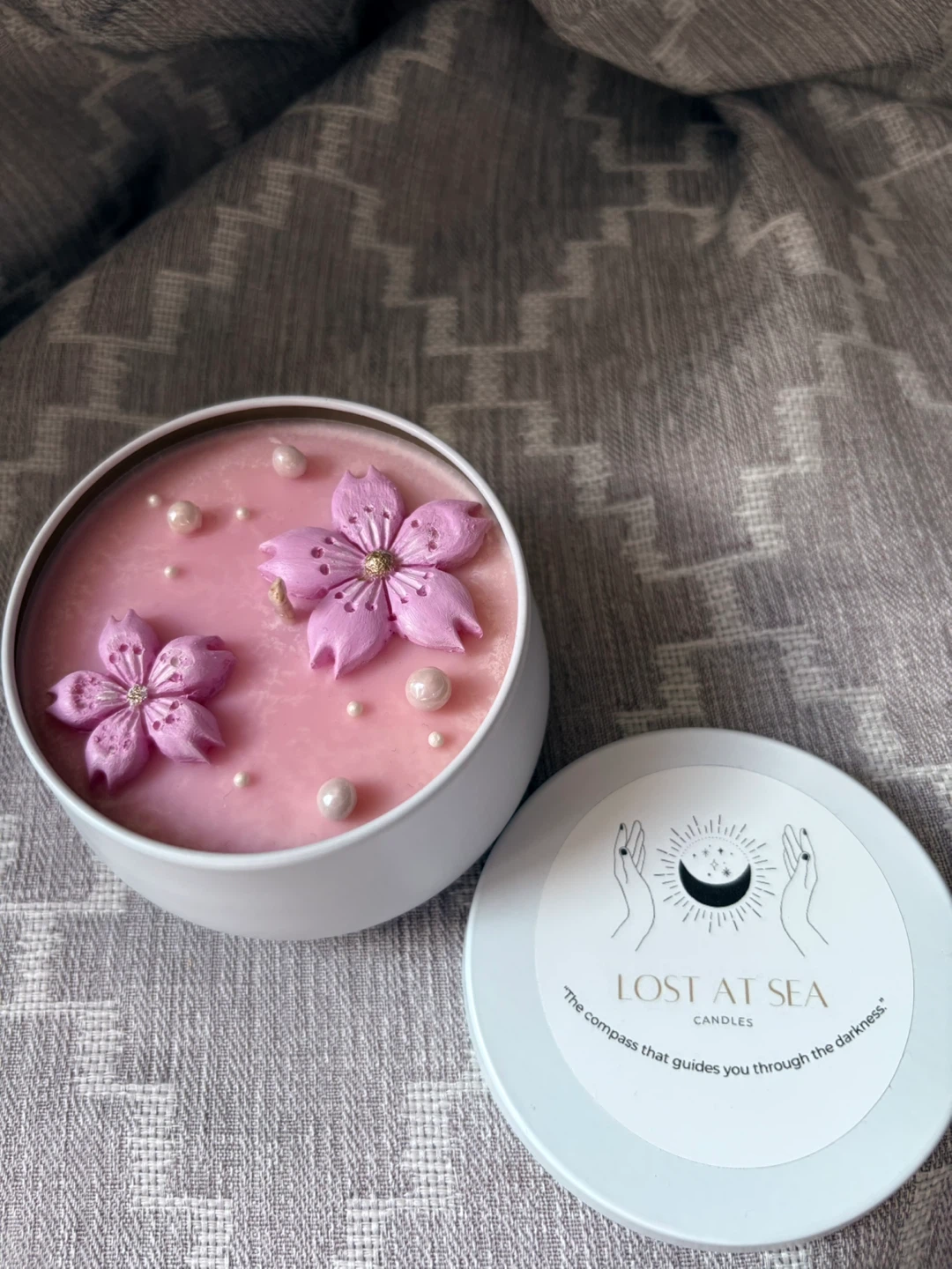 Cherry Blossom Soy Wax Candle - photo 4