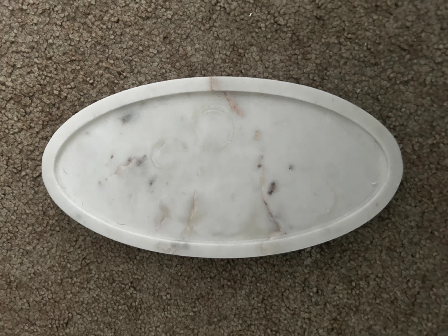 Marble Vanity Tray with Gold Ball Feet - photo 2