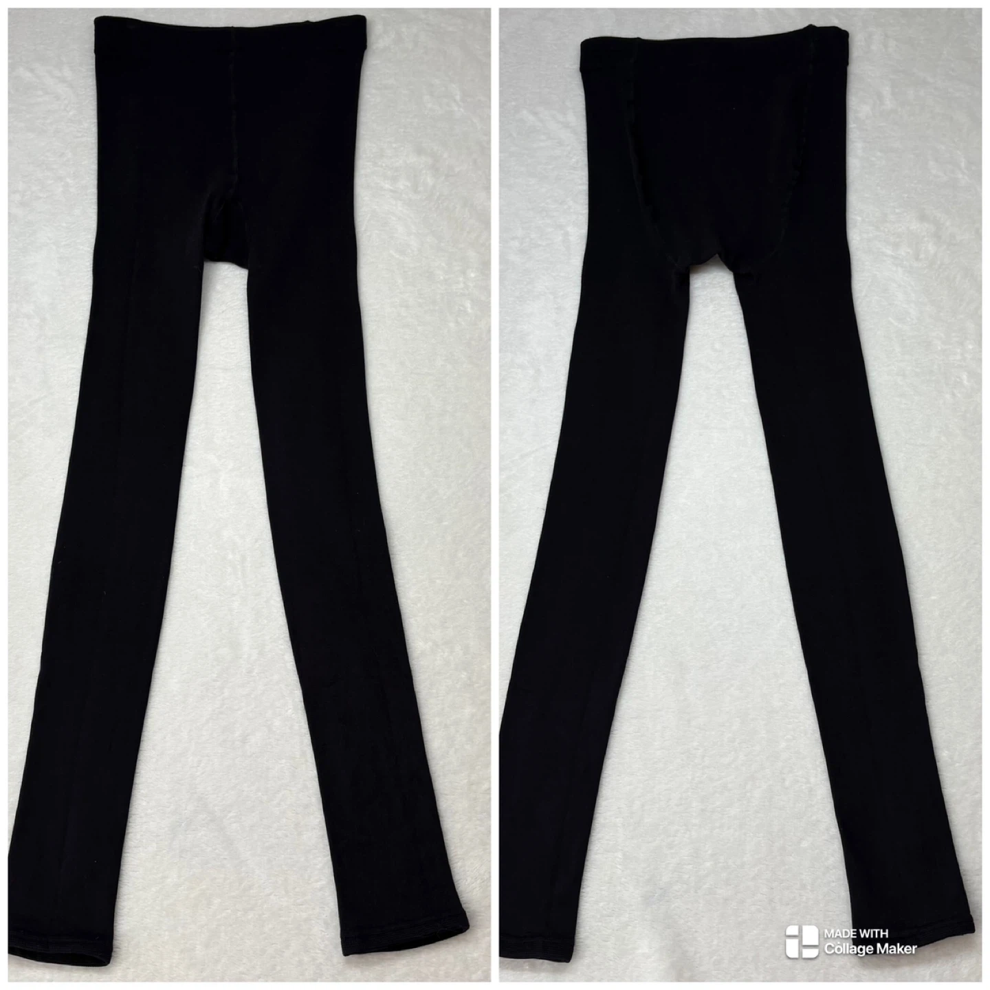 H and M Fleece Lined Footless Tights Warm Winter Thermal size S - photo 2