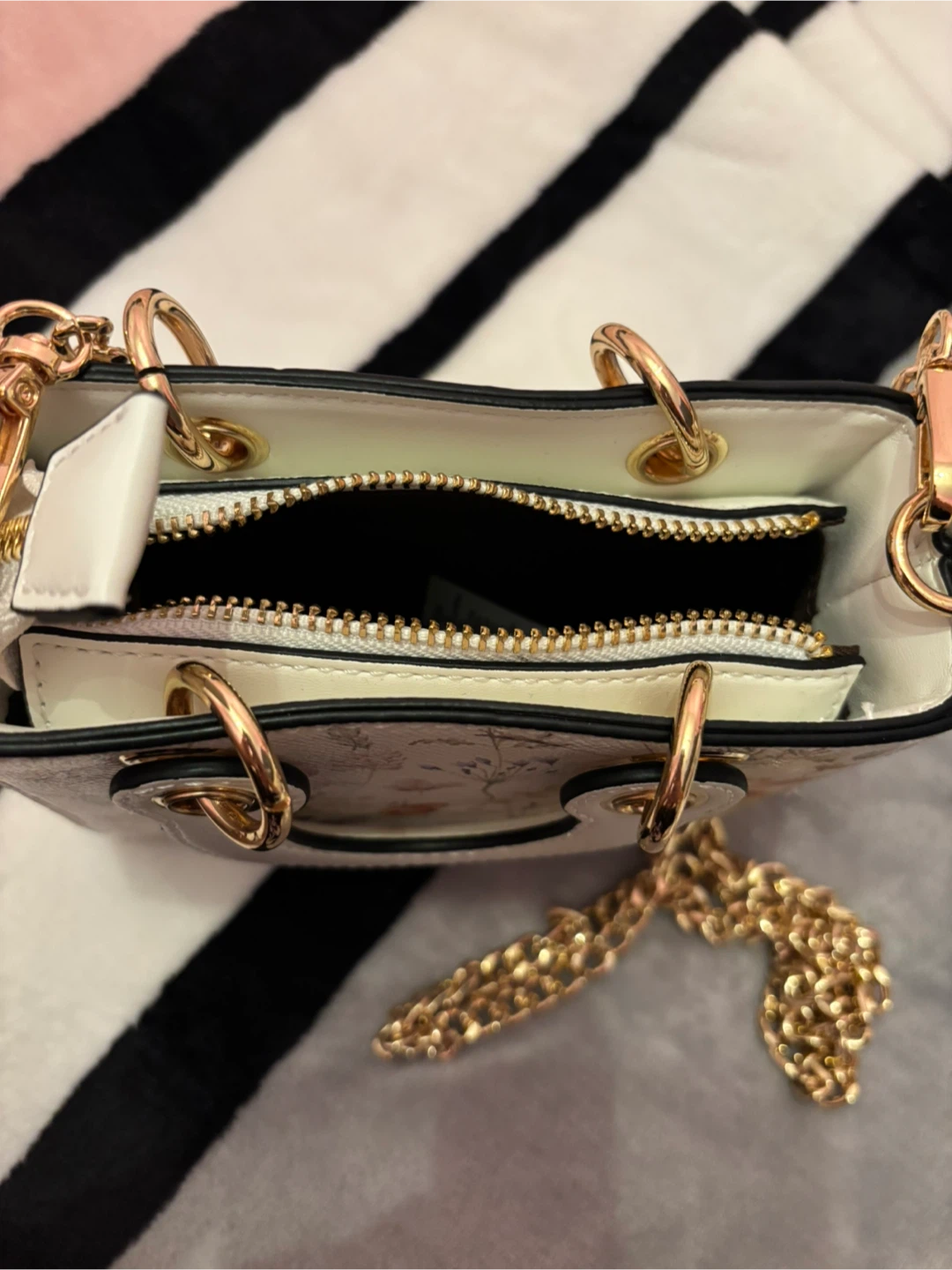 Aldo Floral Print Mini Bag with Chain Strap - photo 2