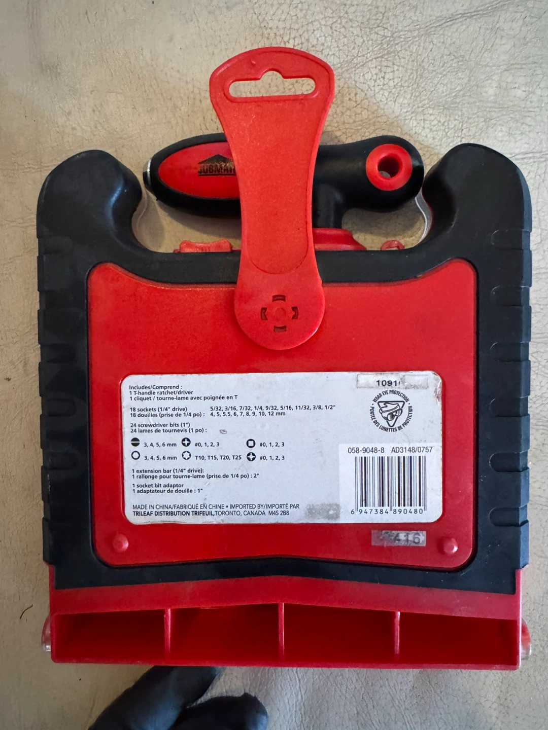 Jobmate Ratcheting T-Driver Set with 45 Pieces