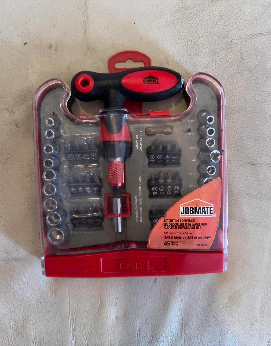 Jobmate Ratcheting T-Driver Set with 45 Pieces - photo 3