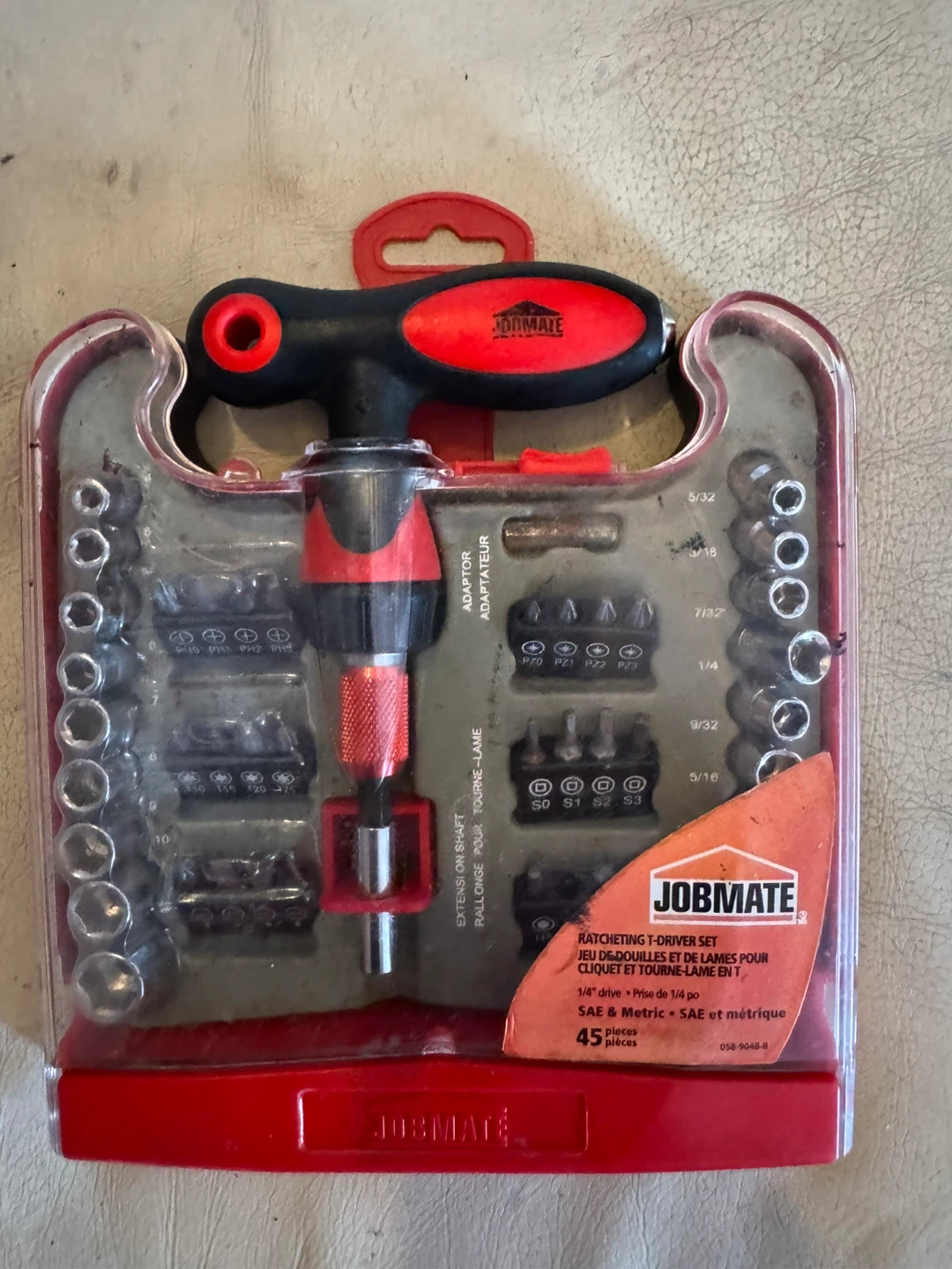 Jobmate Ratcheting T-Driver Set with 45 Pieces - photo 2