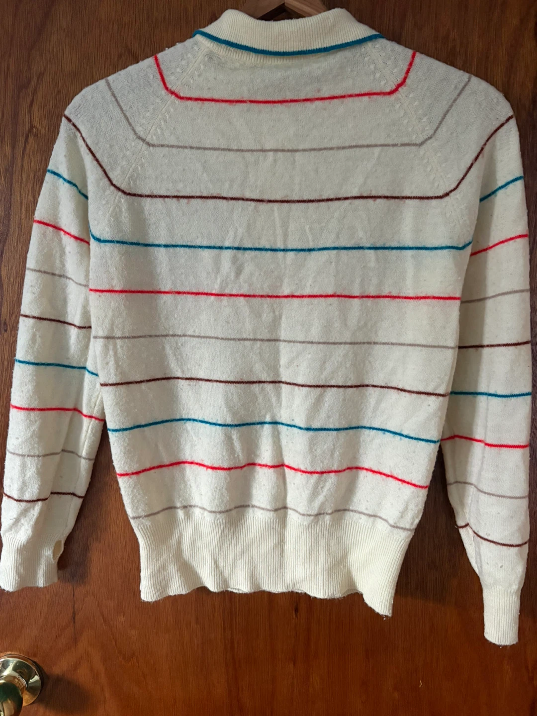 🆓 La Mouche Striped Collared Sweater - photo 2