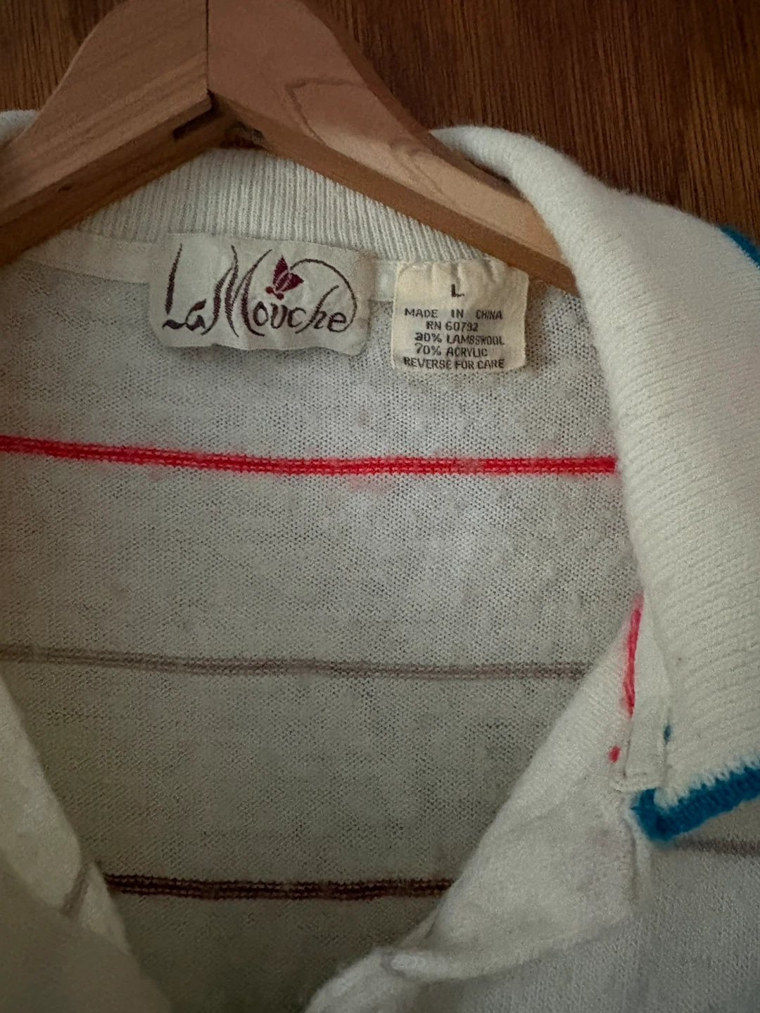 🆓 La Mouche Striped Collared Sweater - photo 3