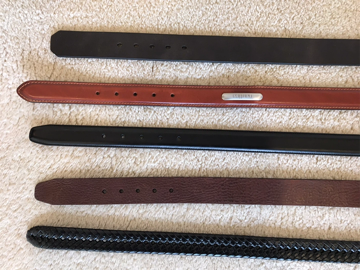 Set of 5 Men's Belts.  All brand new - photo 4