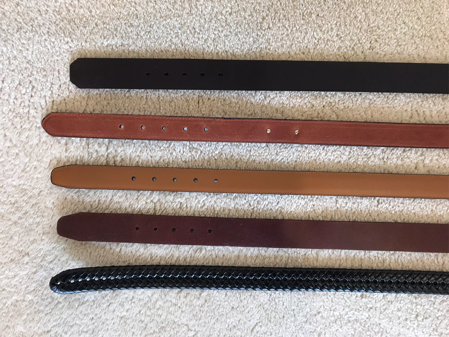 Set of 5 Men's Belts.  All brand new - photo 5