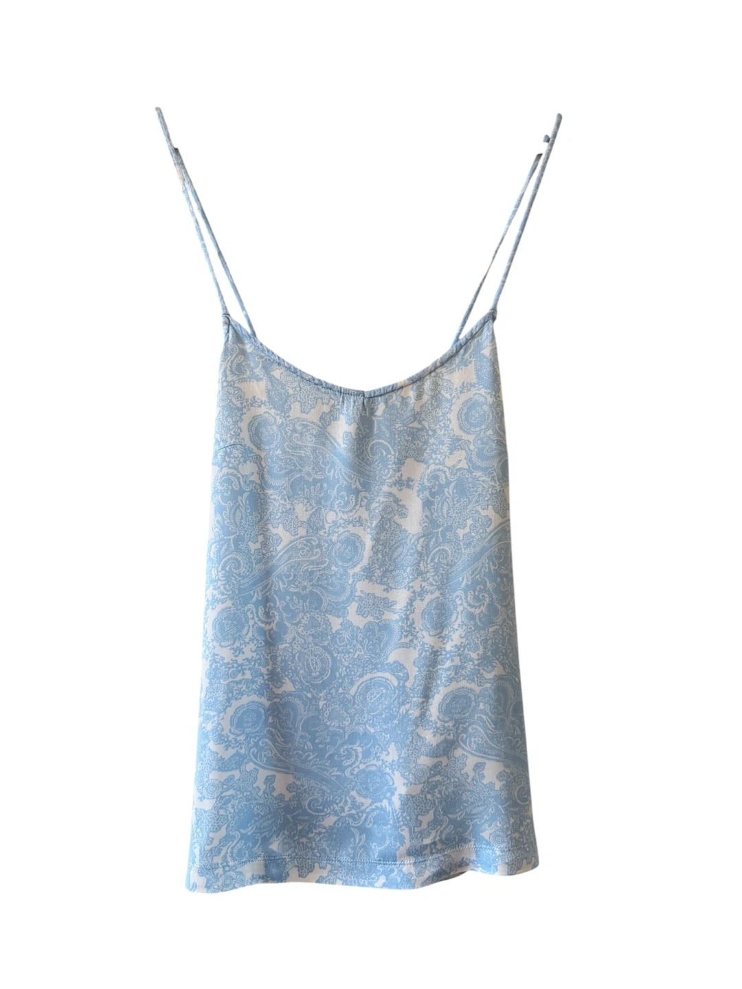 Joe Fresh Blue Paisley Print Camisole - Size M/M
