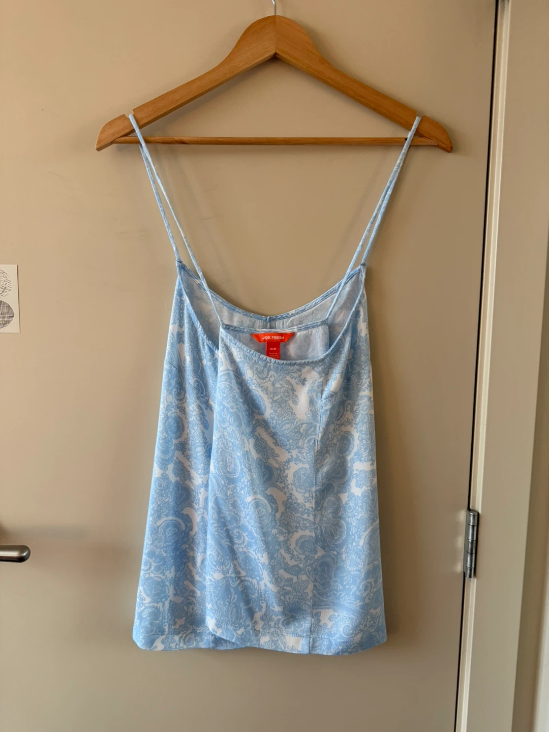 Joe Fresh Blue Paisley Print Camisole - Size M/M - photo 4
