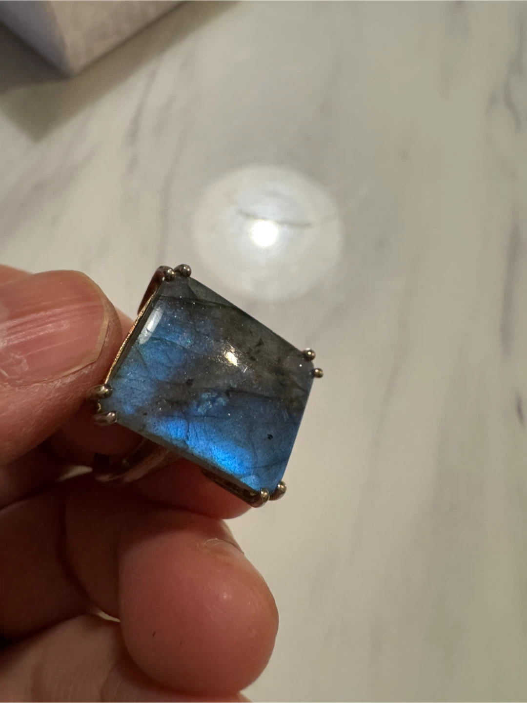 Labradorite Statement Ring