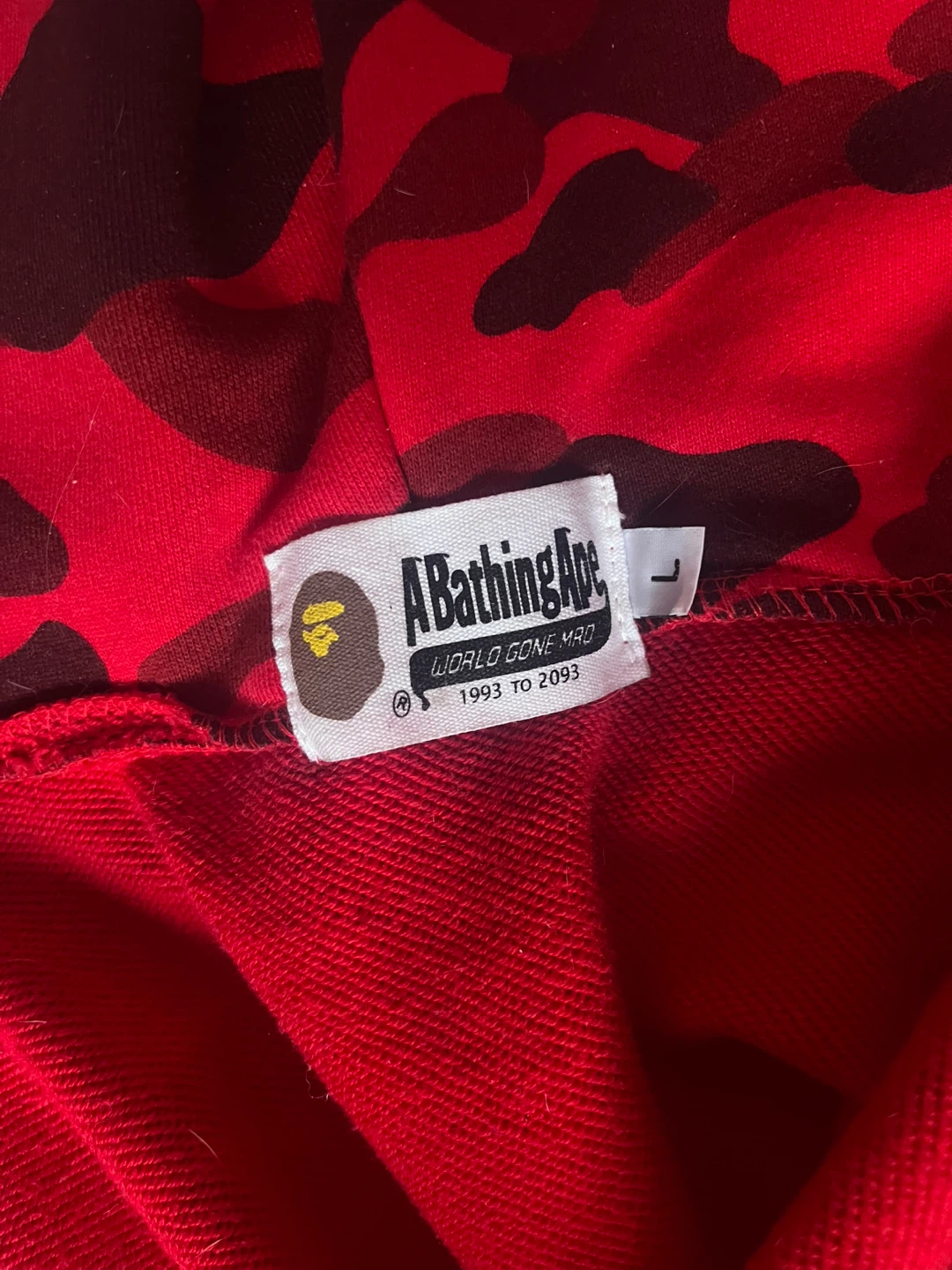 Bathing Ape (BAPE) Hoodie Red - photo 3