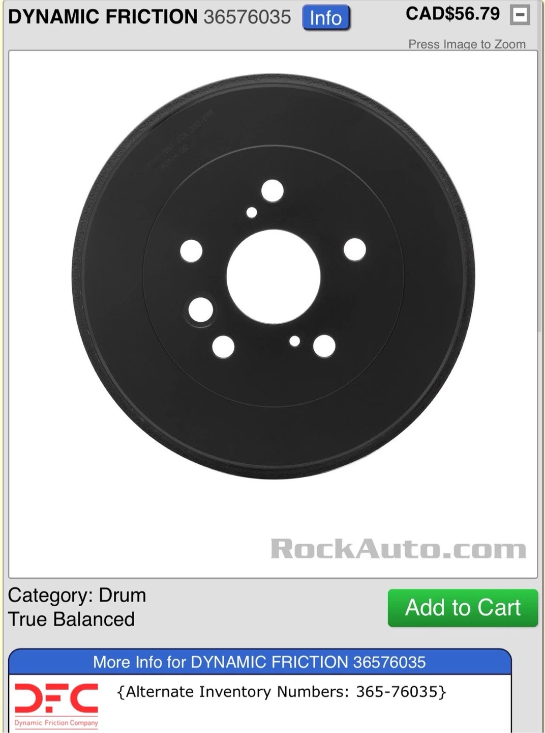 2002 Toyota RAV4 Rear Brake Set