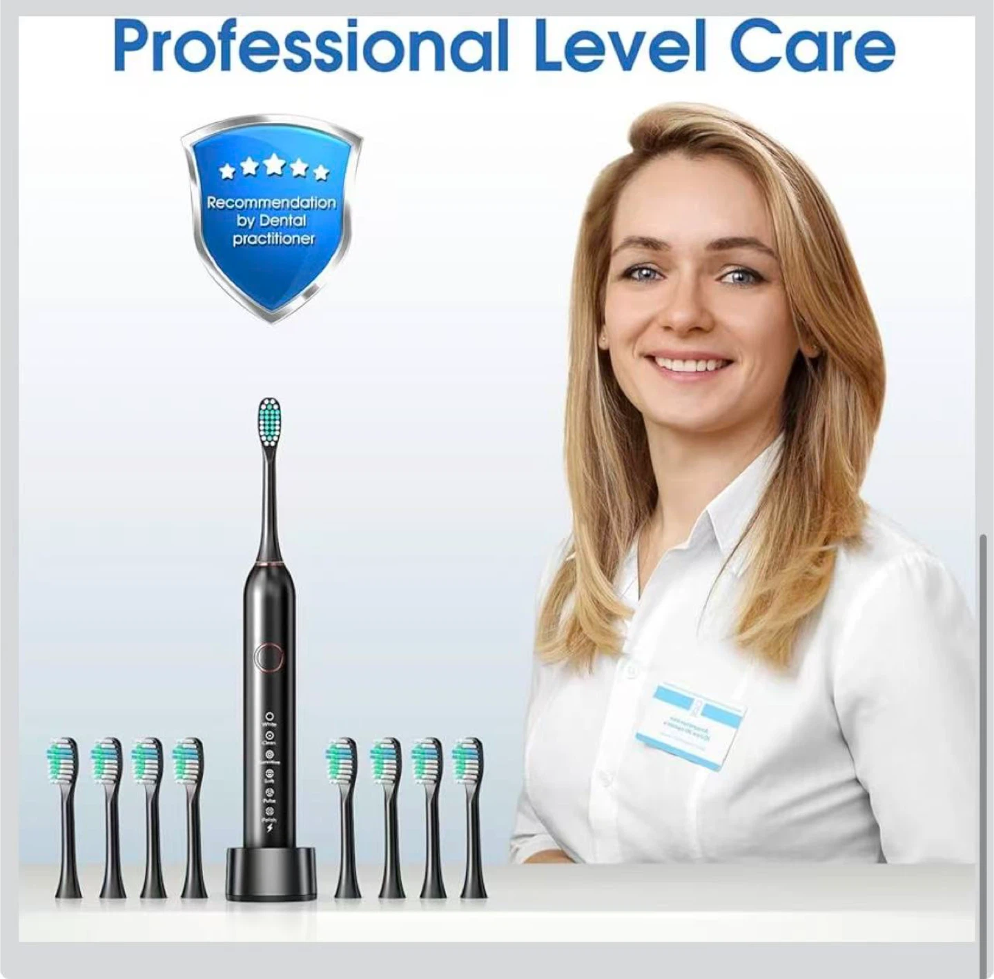 Electric Toothbrush with 8 Brush Heads and Travel Case - photo 5