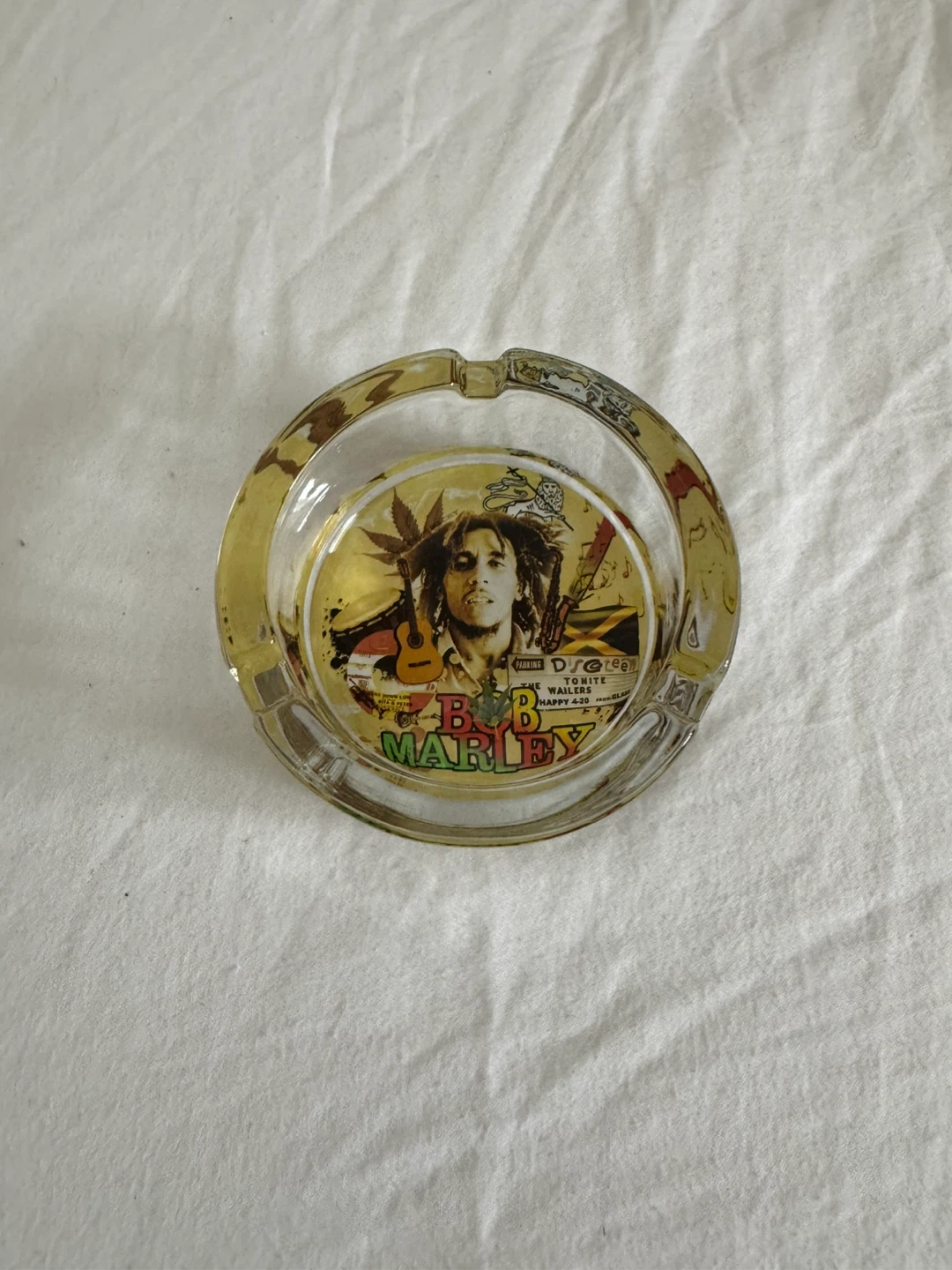 Bob Marley Glass Ashtray