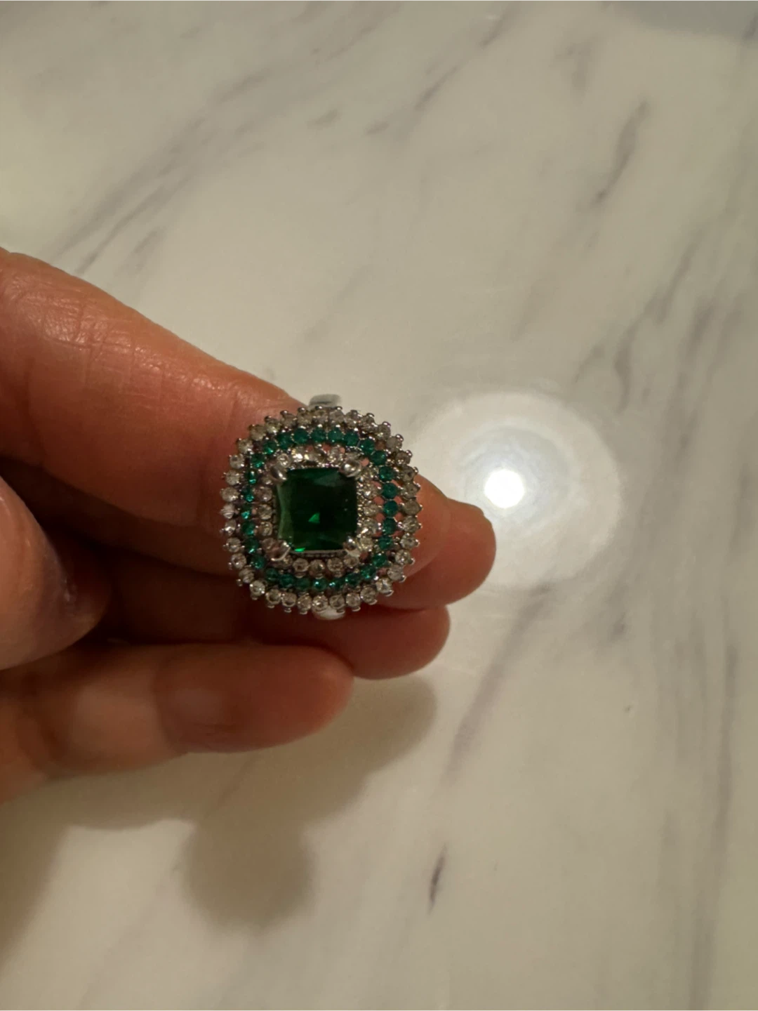 Emerald and Diamond Accent Ring - photo 2