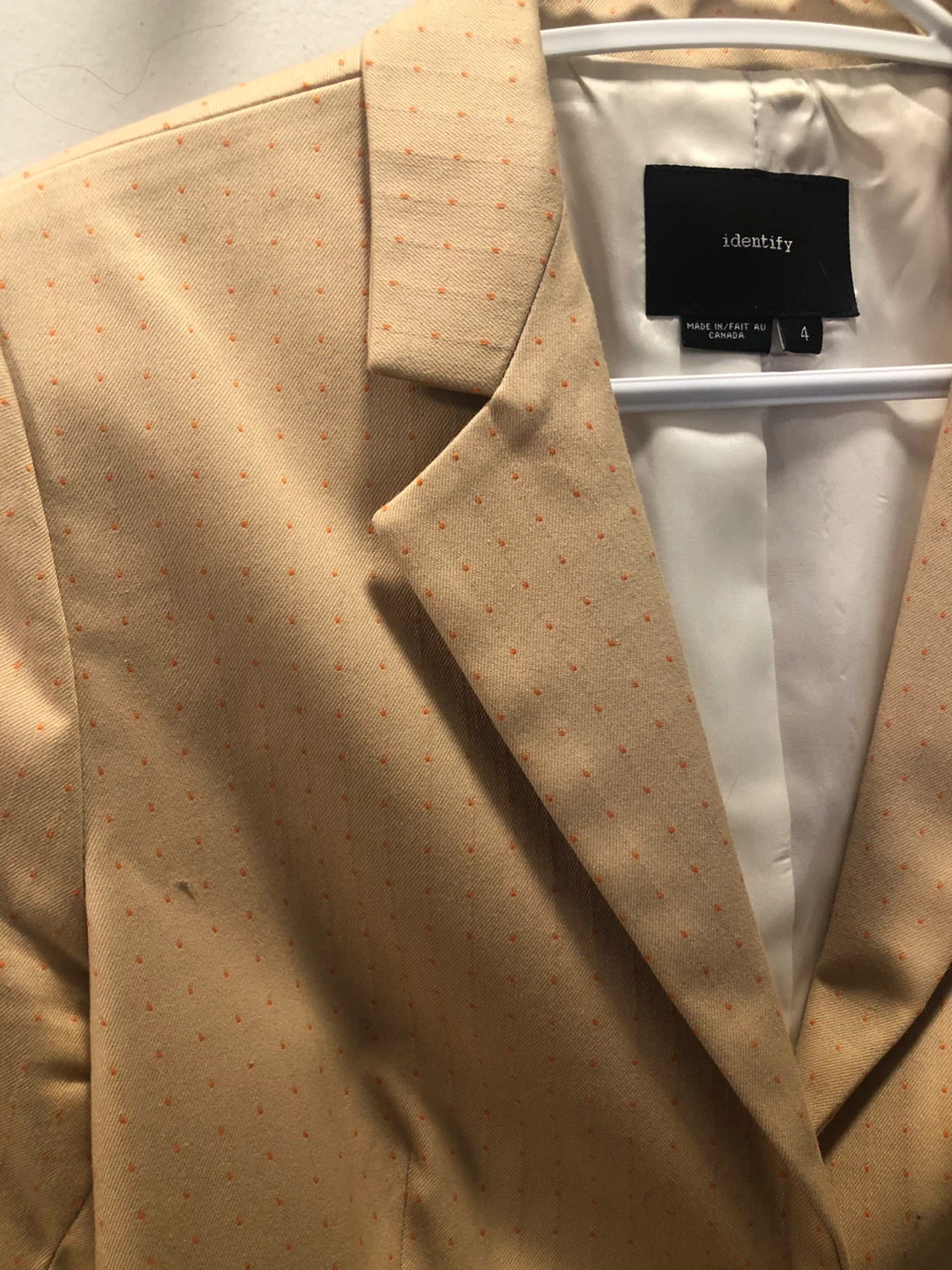 Woman’s blazer tan