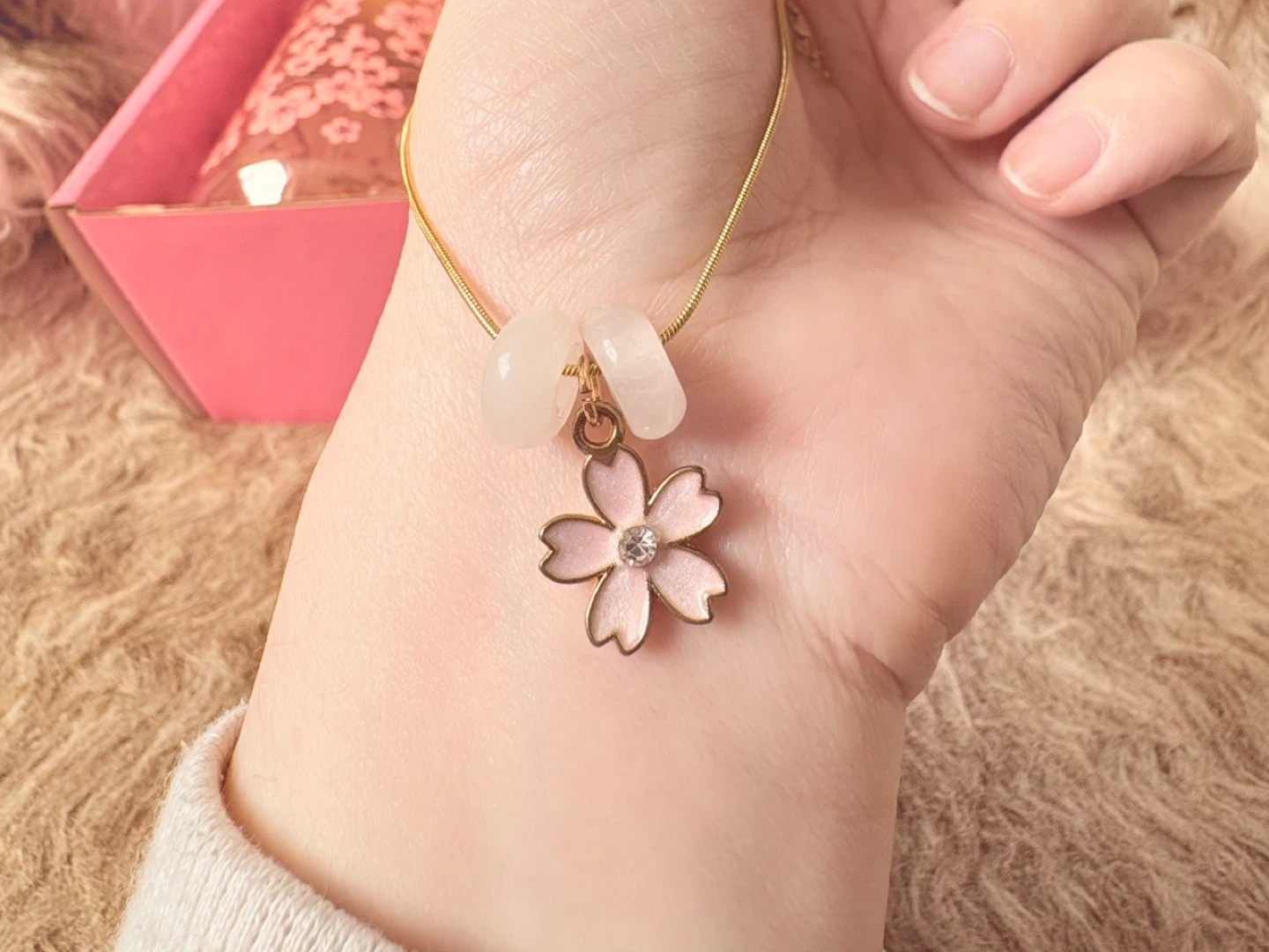 Cherry Blossom Themed Jewelry and Trinket Gift Set - photo 4