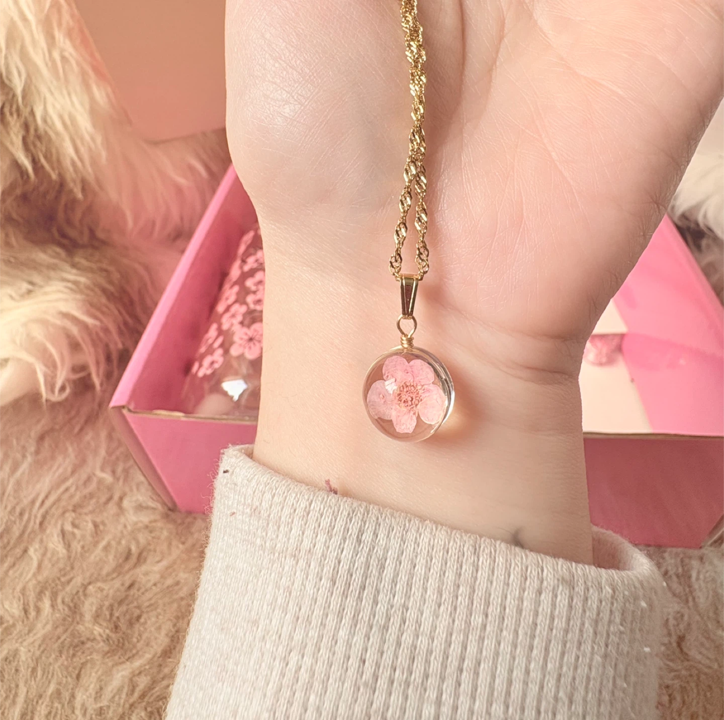 Cherry Blossom Themed Jewelry and Trinket Gift Set - photo 3
