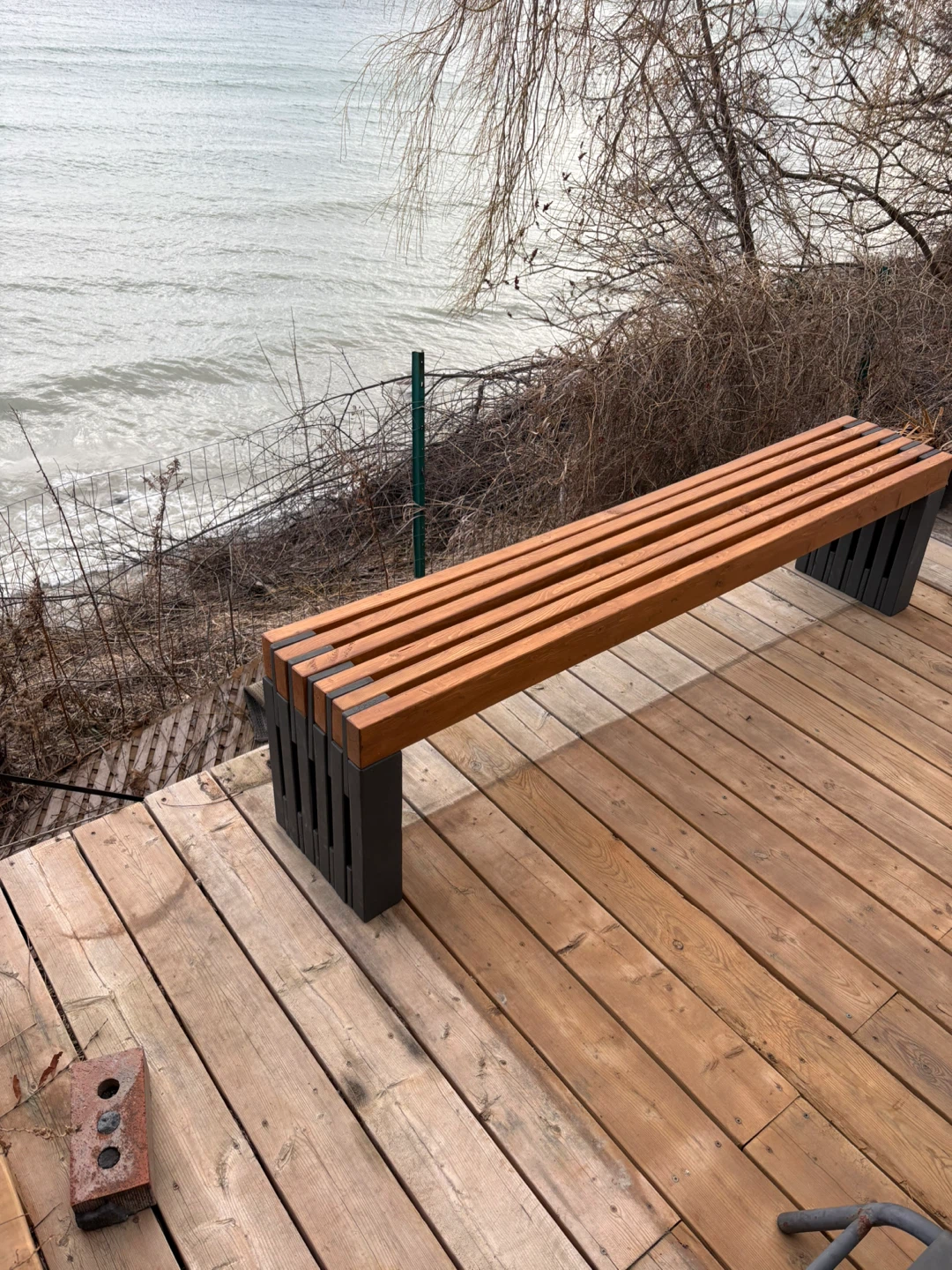 Solid wooden bench - photo 3