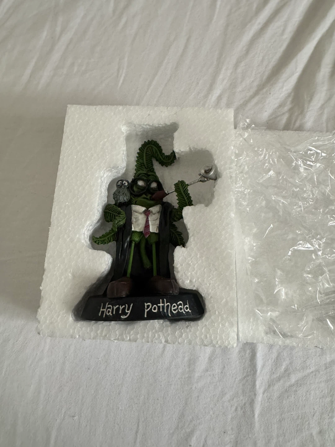 Harry Pothead Figurine with Owl