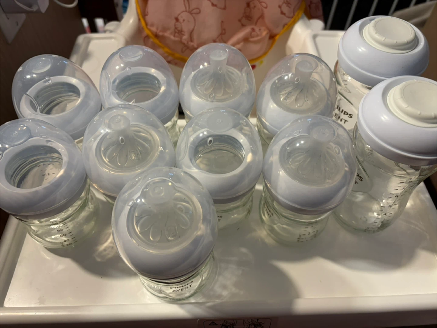 Philips Avent glass - 11 bottles