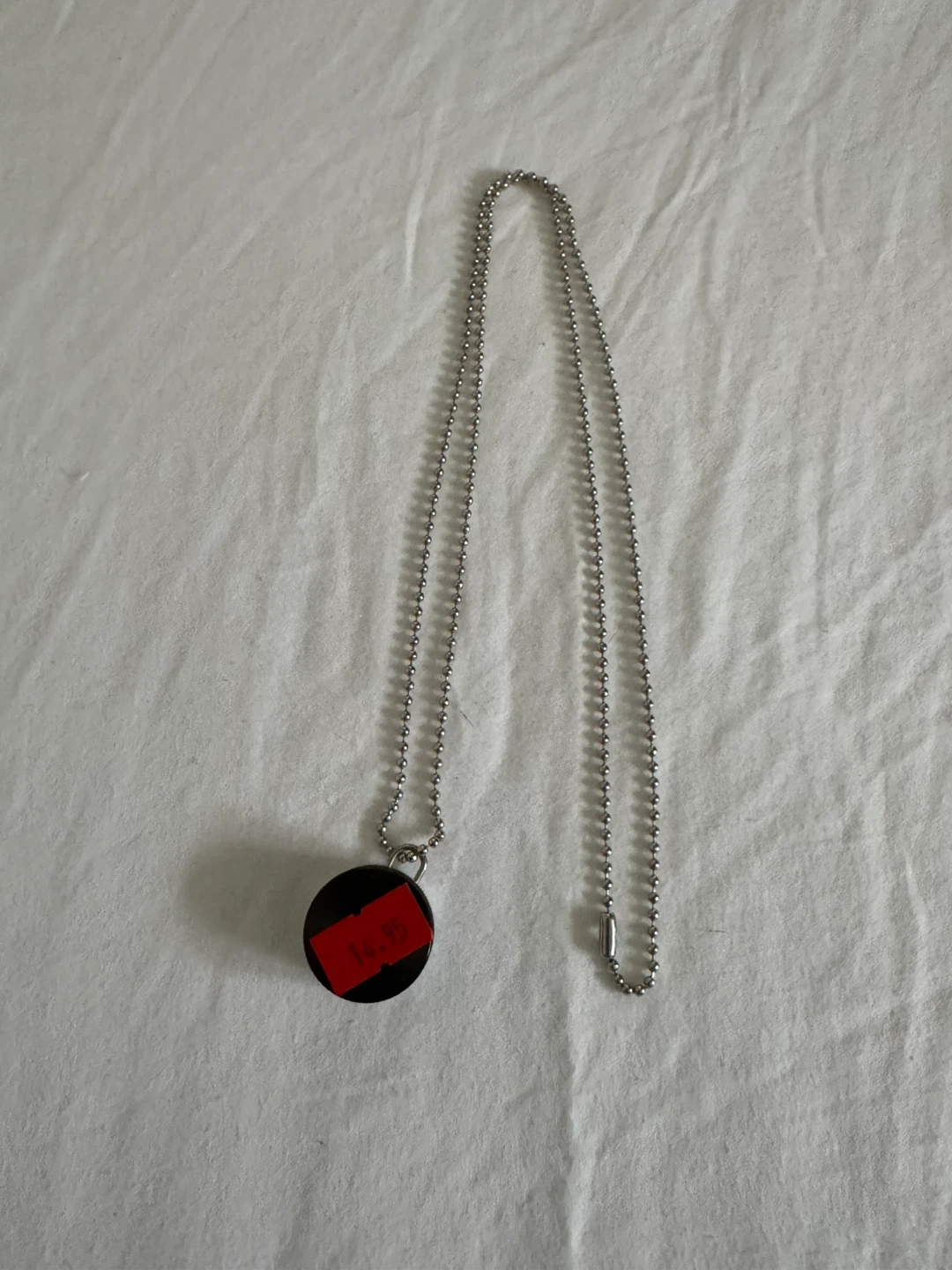 Ball Chain Grinder Pendant Necklace
