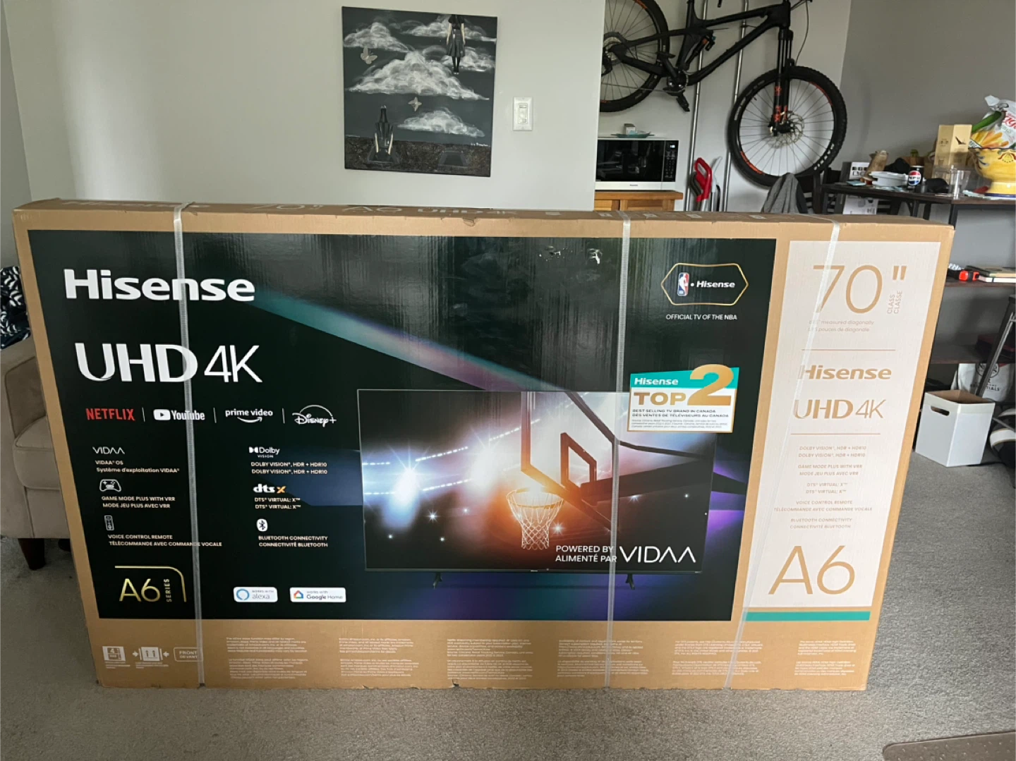 Hisense 70” Class 4K UHD TV - 2 Months Old- - photo 5