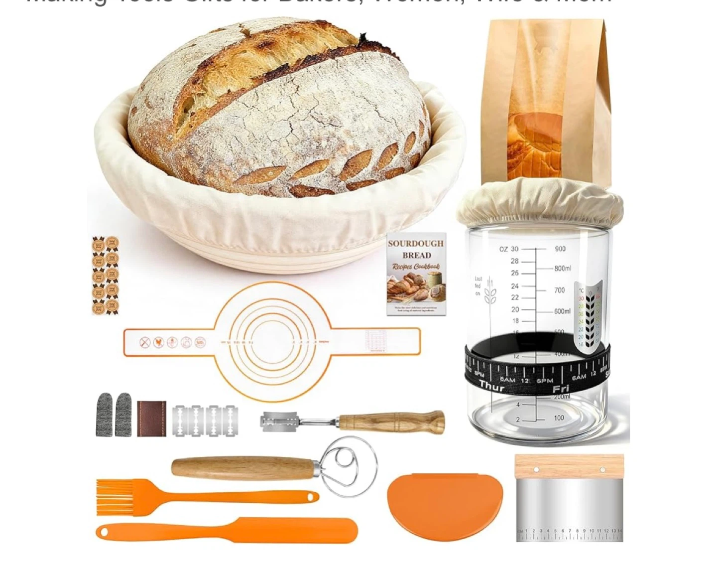 Qalvyn Bread Proofing Basket Kit - photo 2