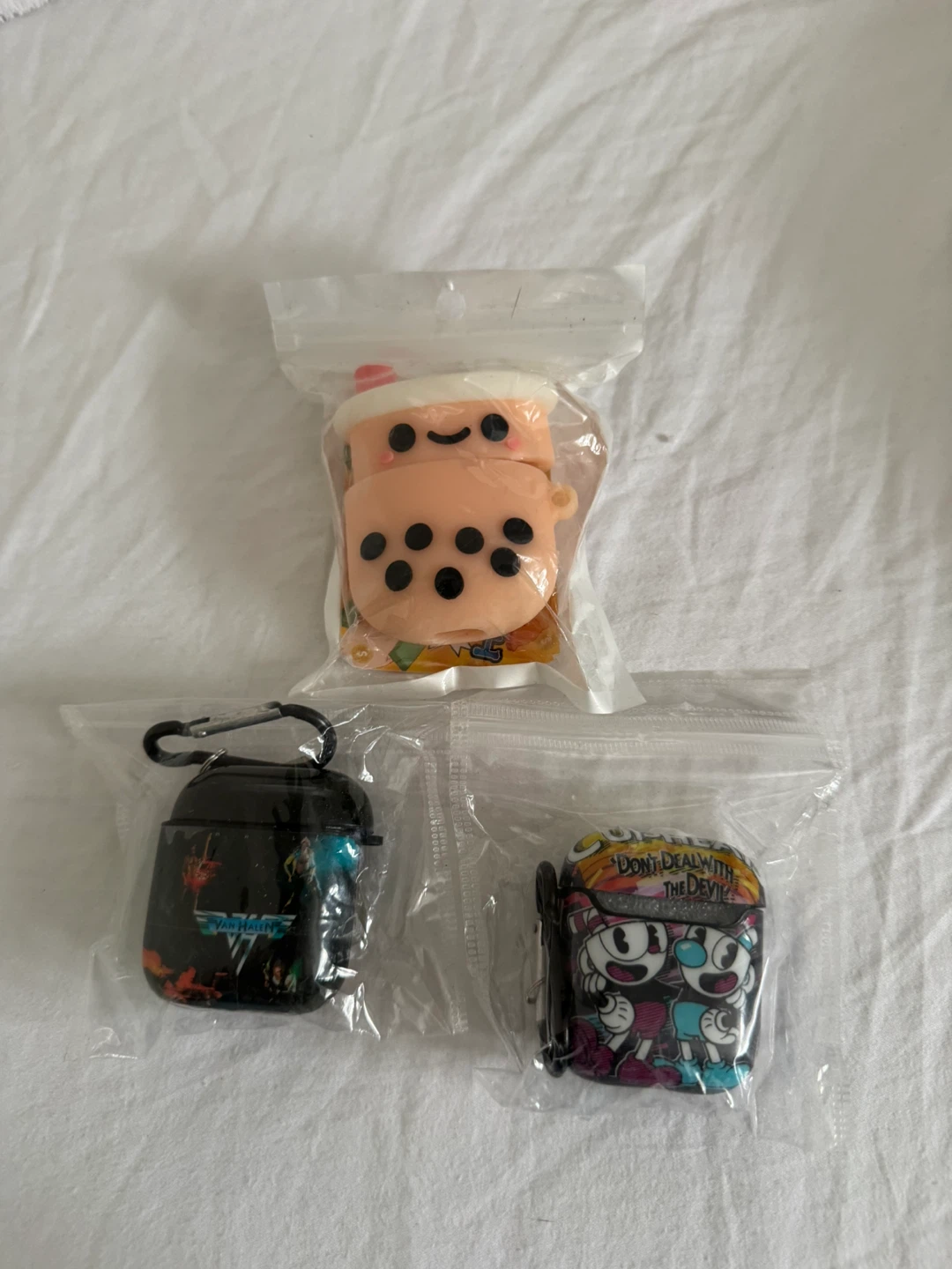 3x AirPod Case Covers - Boba, Van Halen, Cuphead Designs