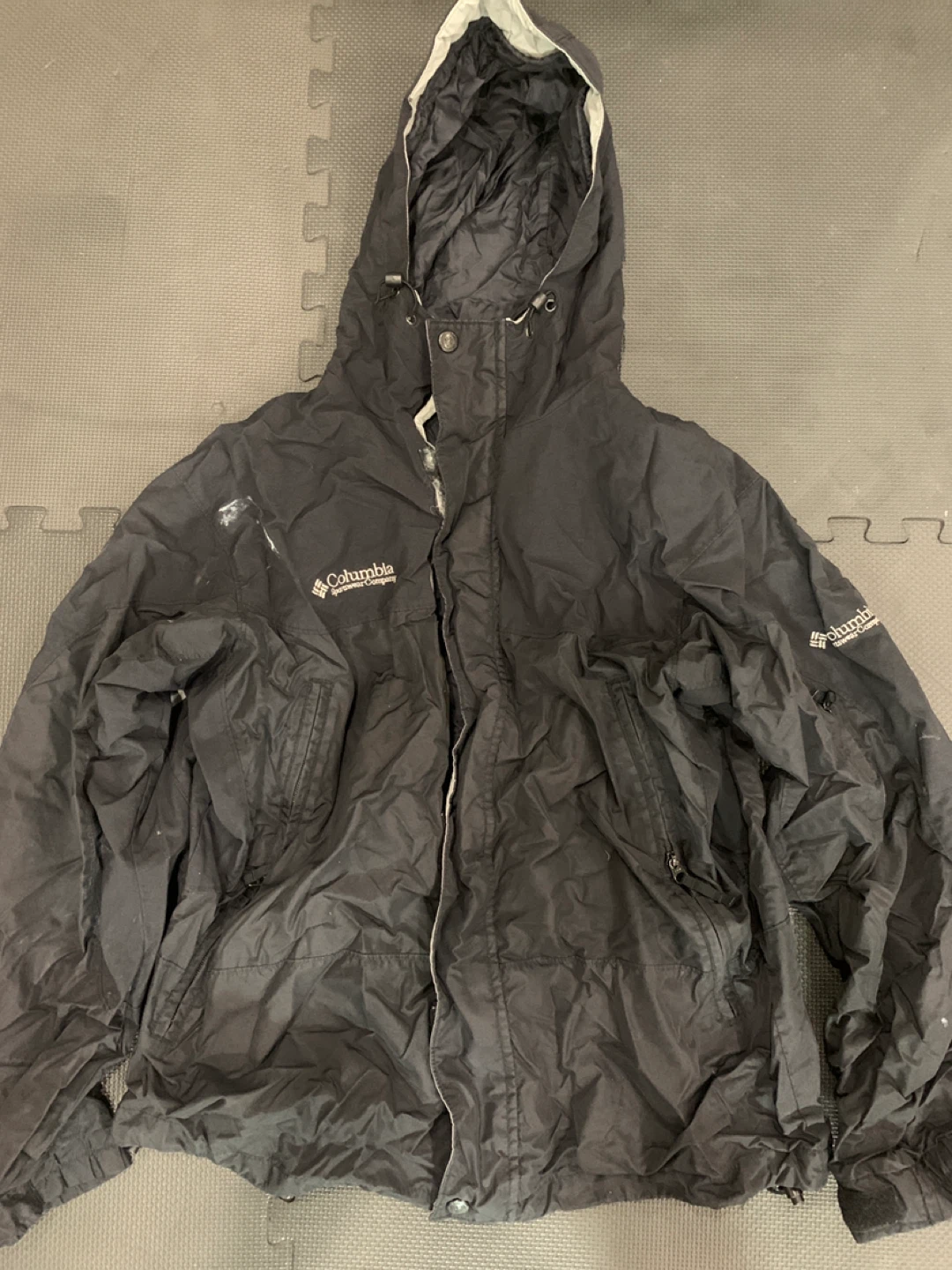 Columbia Black Hooded Jacket