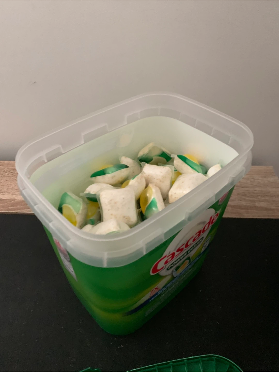 Opened Cascade Power Clean Dishwasher Detergent ActionPacs - photo 3