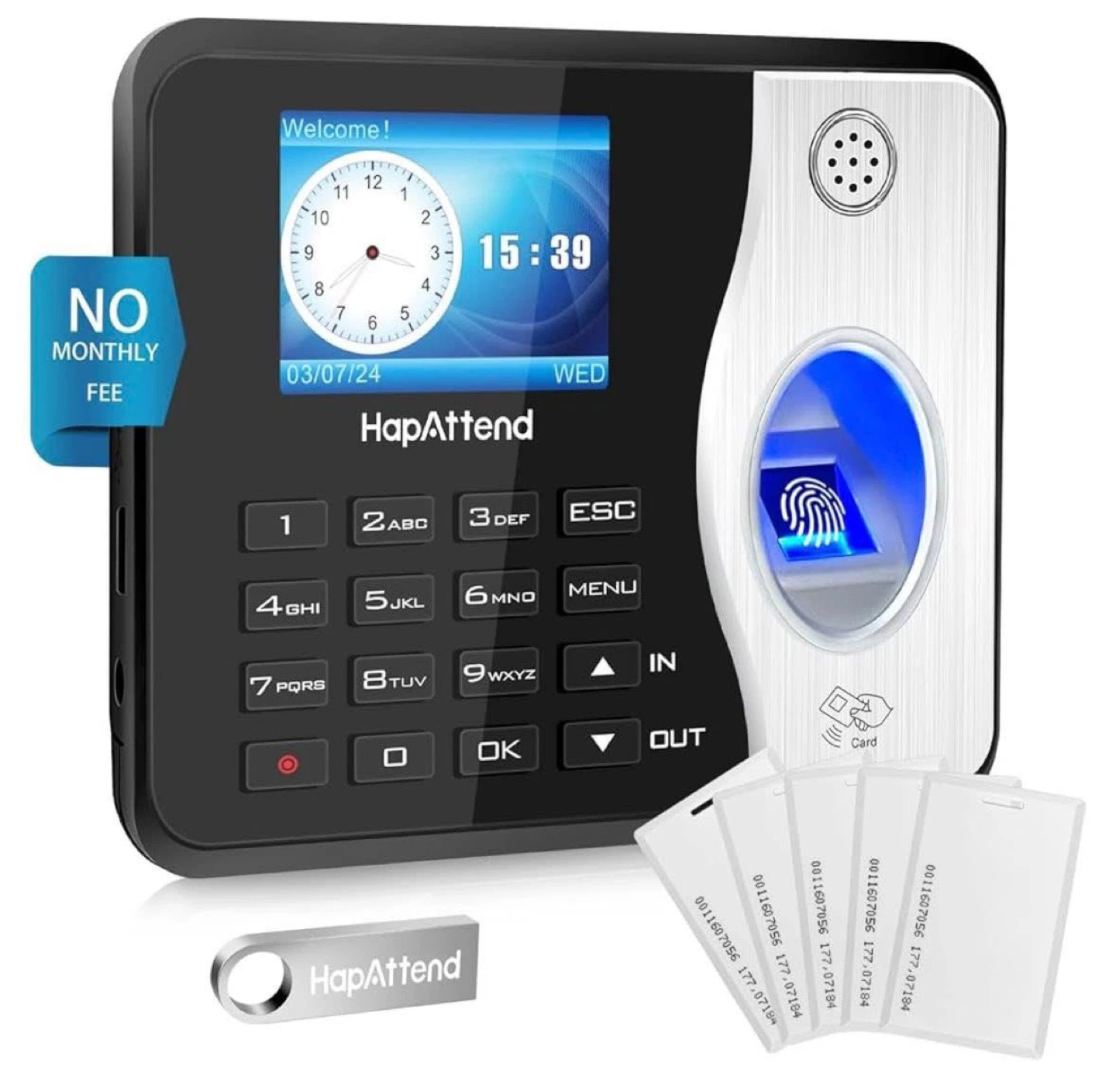 HapAttend Standalone Fingerprint & RFID Time Attendance System - photo 3