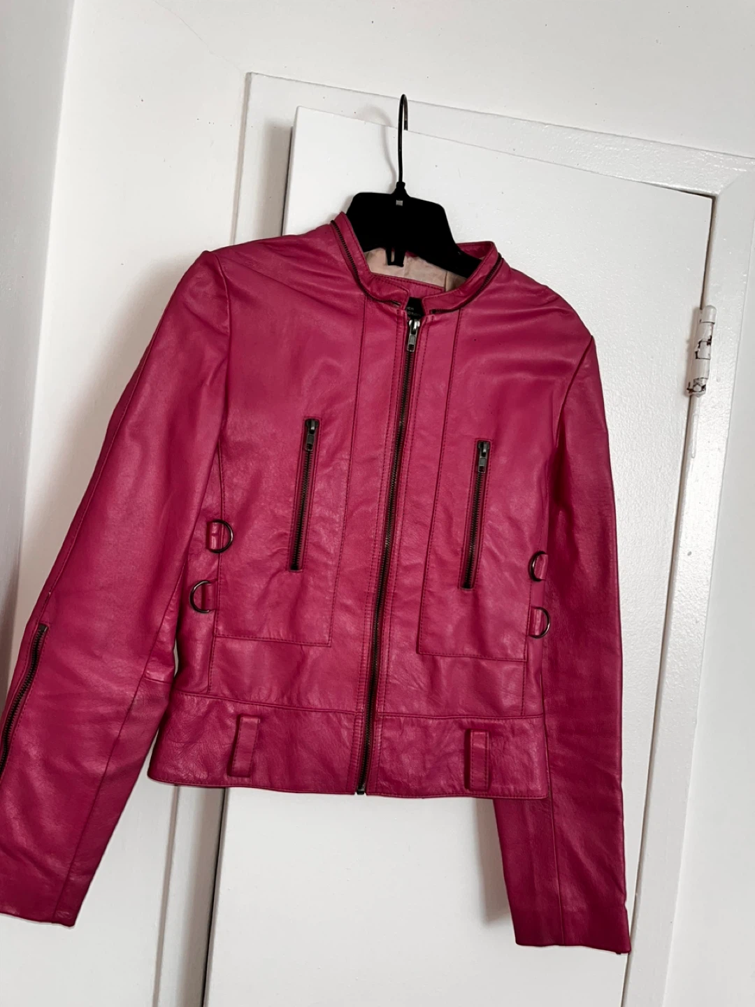 UB Leather Collection Pink Genuine Leather Jacket Size S/P