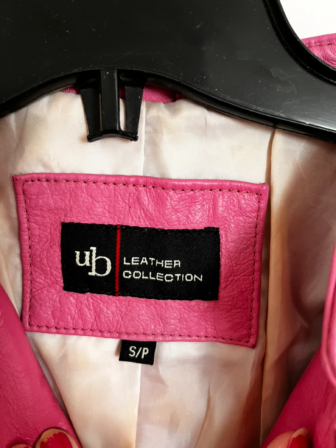 UB Leather Collection Pink Genuine Leather Jacket Size S/P - photo 2
