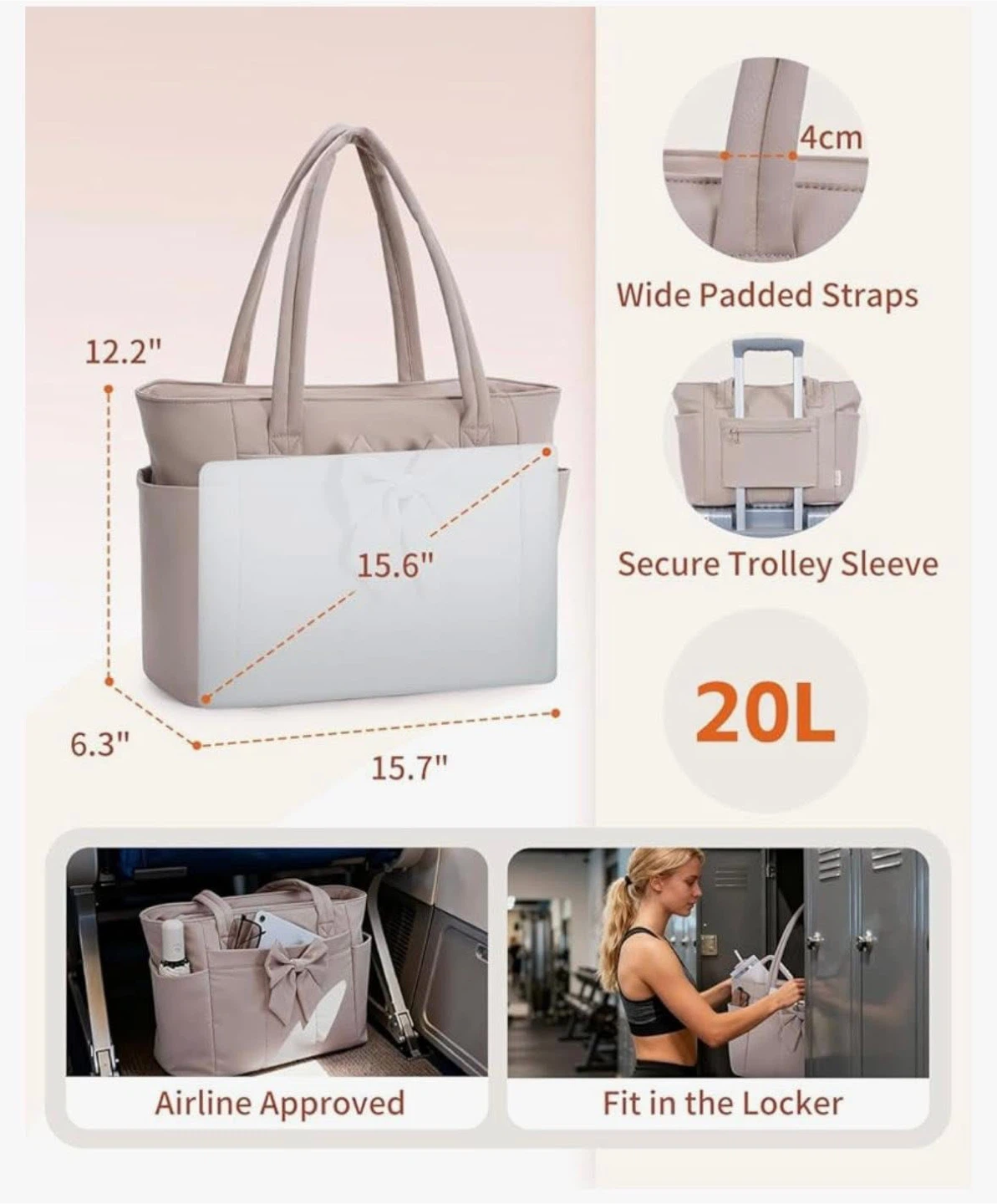 NâNâ Travel Bag with Detachable Bow - photo 3