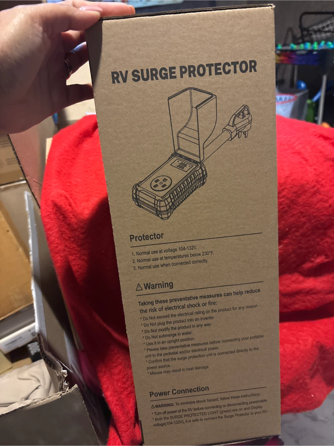 Kingsun 50A RV Surge Protector Circuit Analyzer