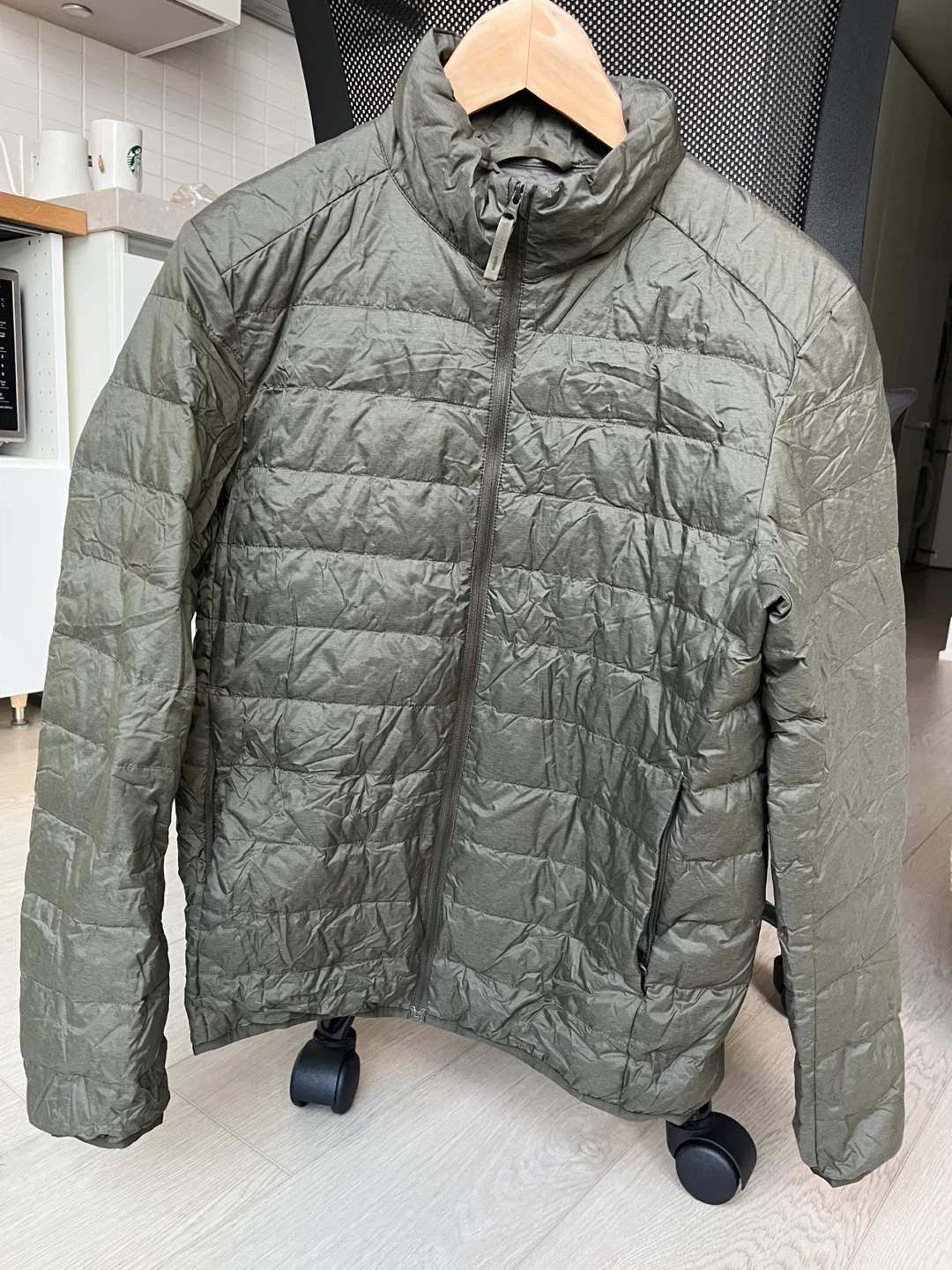 Uniqlo Ultra Light Down Jacket XS Olive Green