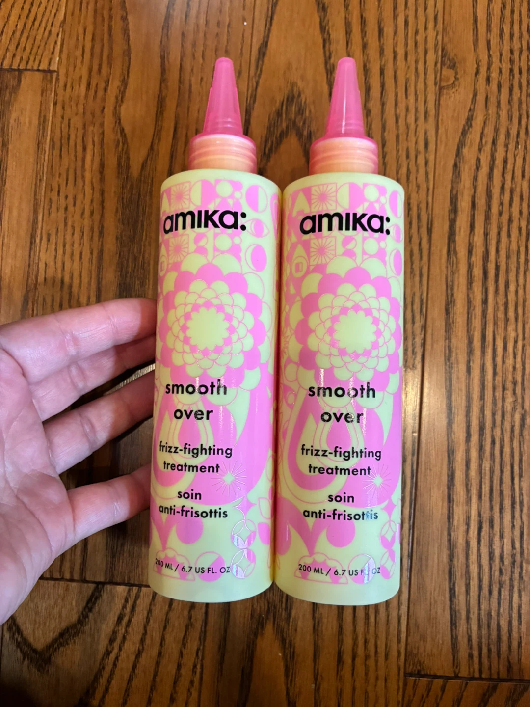 $25 each Amika Smooth Over Frizz Fighting Treatment (2 x 6.7 oz)