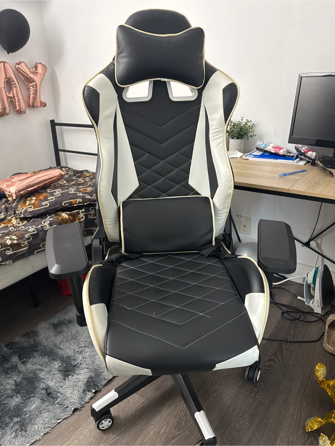 Gaming Chair - Black and White