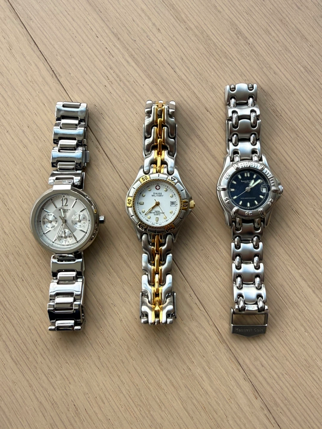 Three Women's Watches - Kenneth Cole, Swiss Military, Casio