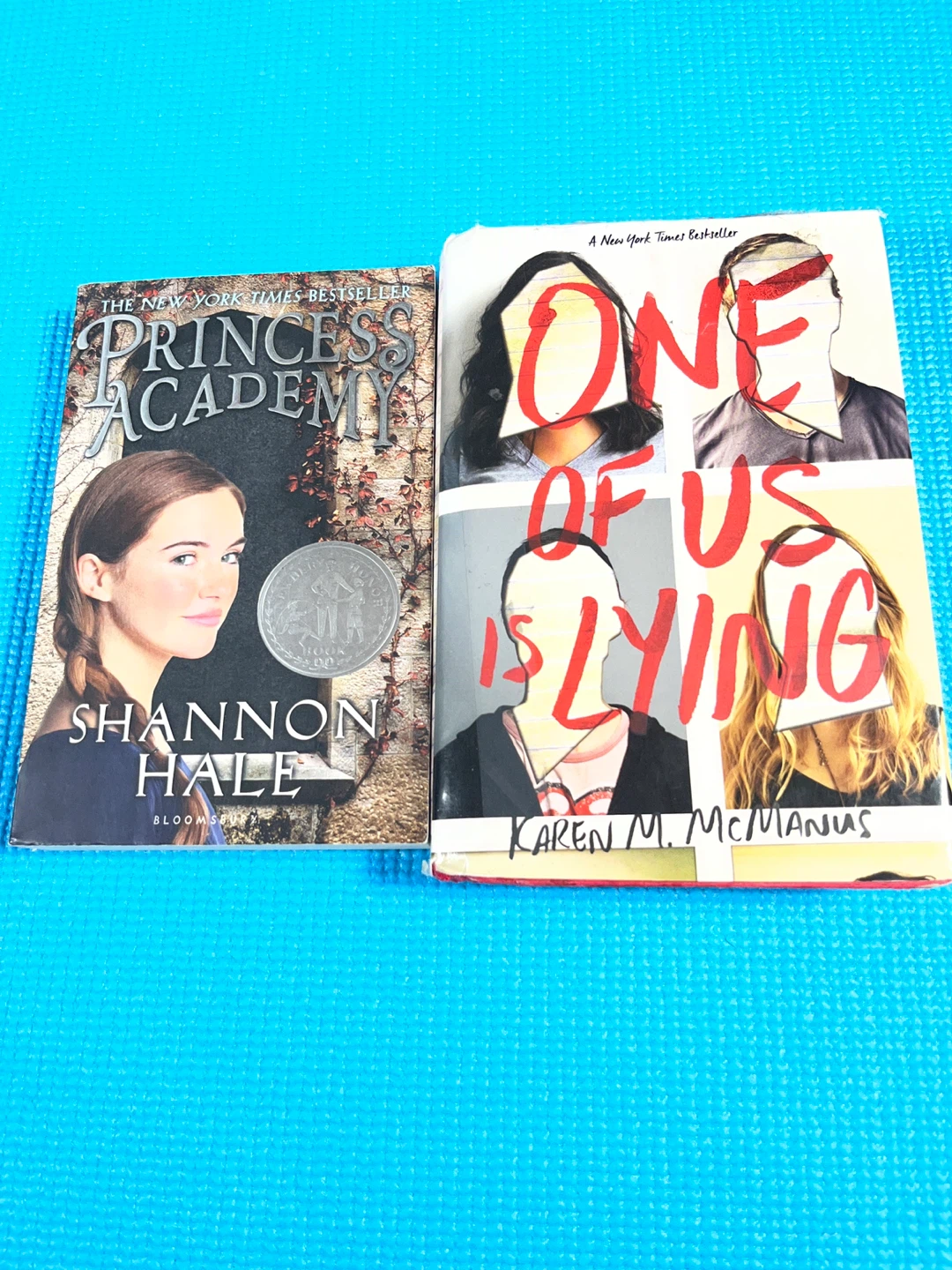 Princess Academy & One of us is lying books.