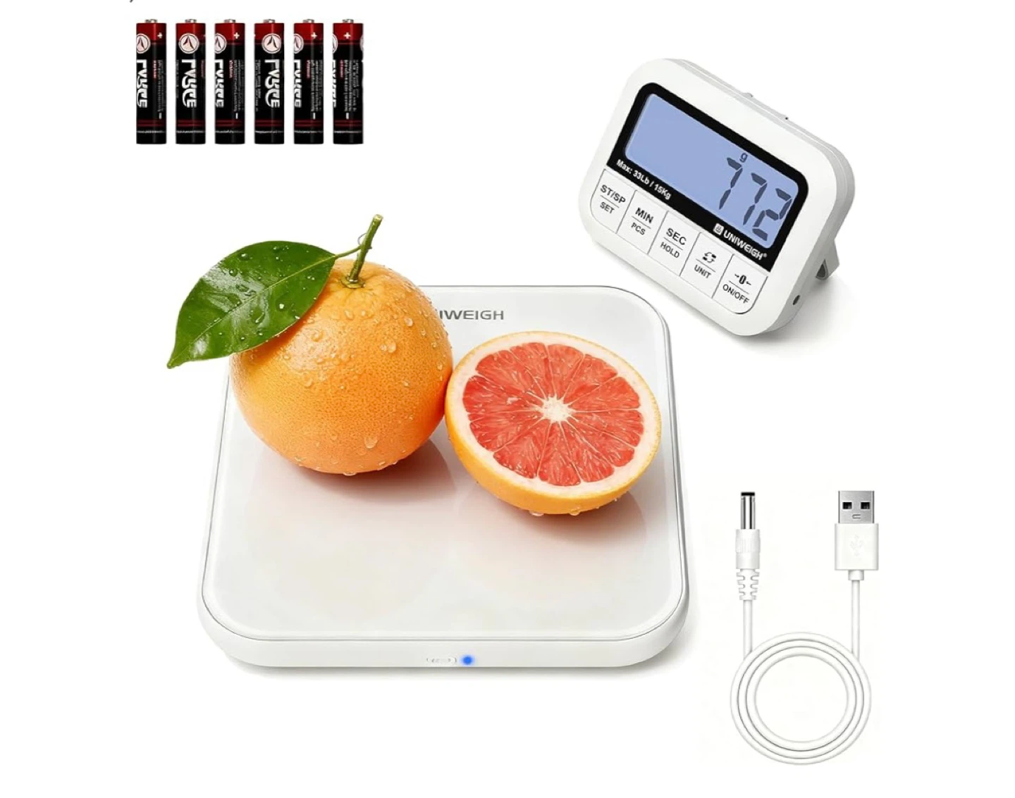 UNIWEIGH UNI-KS08-15 2-in-1 Timer and Scale - photo 2