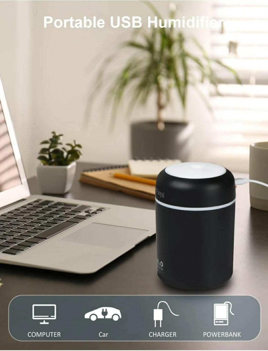 Fioyal Portable USB Humidifier with RGB Light - photo 2