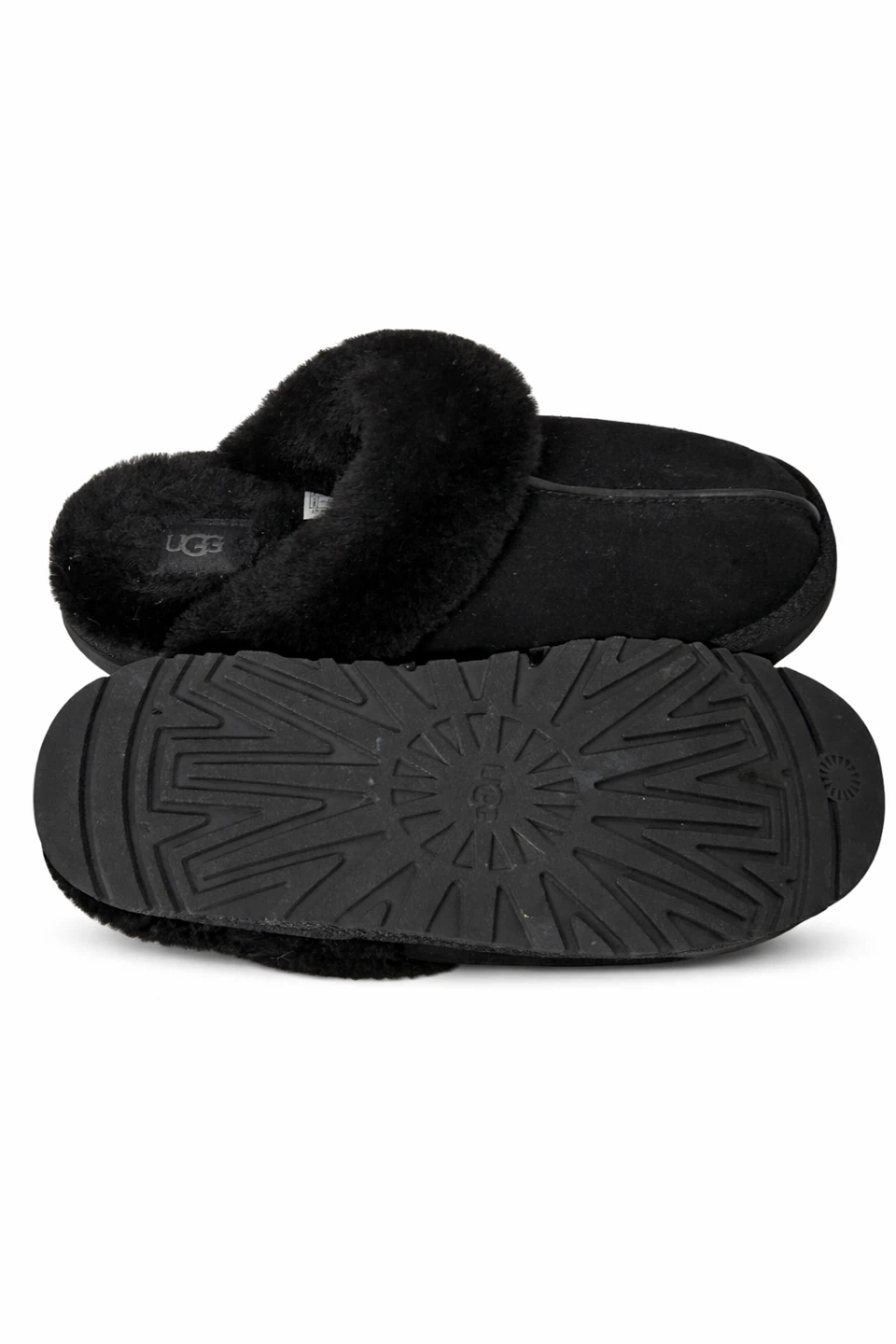 UGG W Disquette Black Sheepskin Slipper Size 9 - photo 3