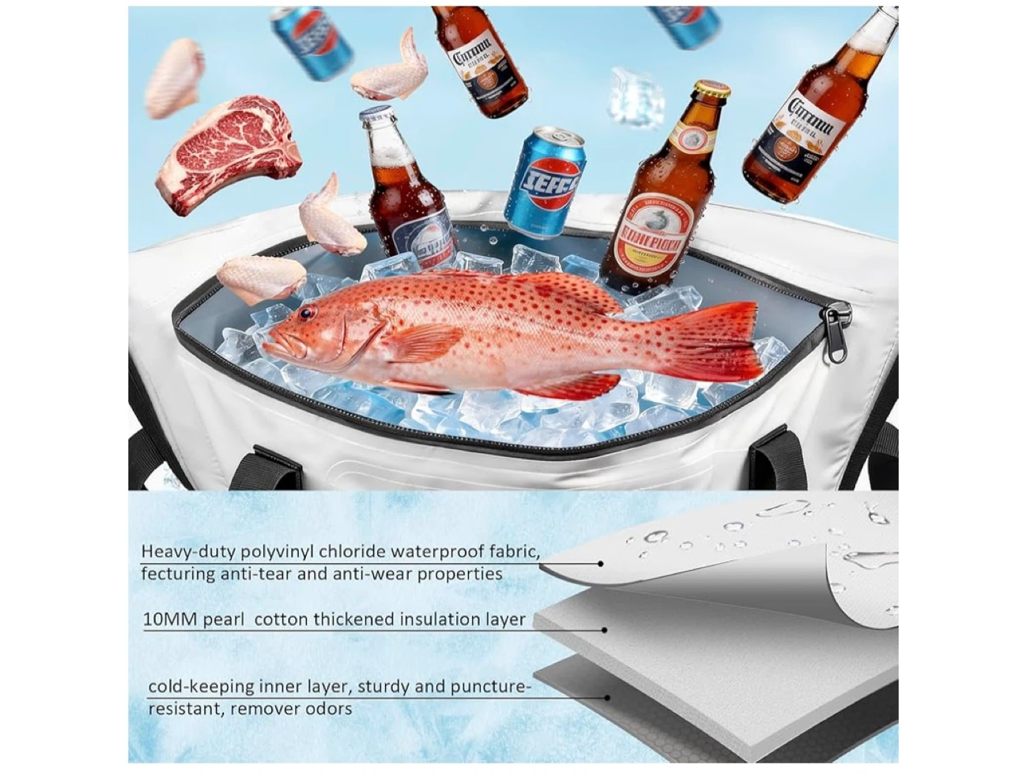 THKFISH Fish Cooler Bag - White - photo 3