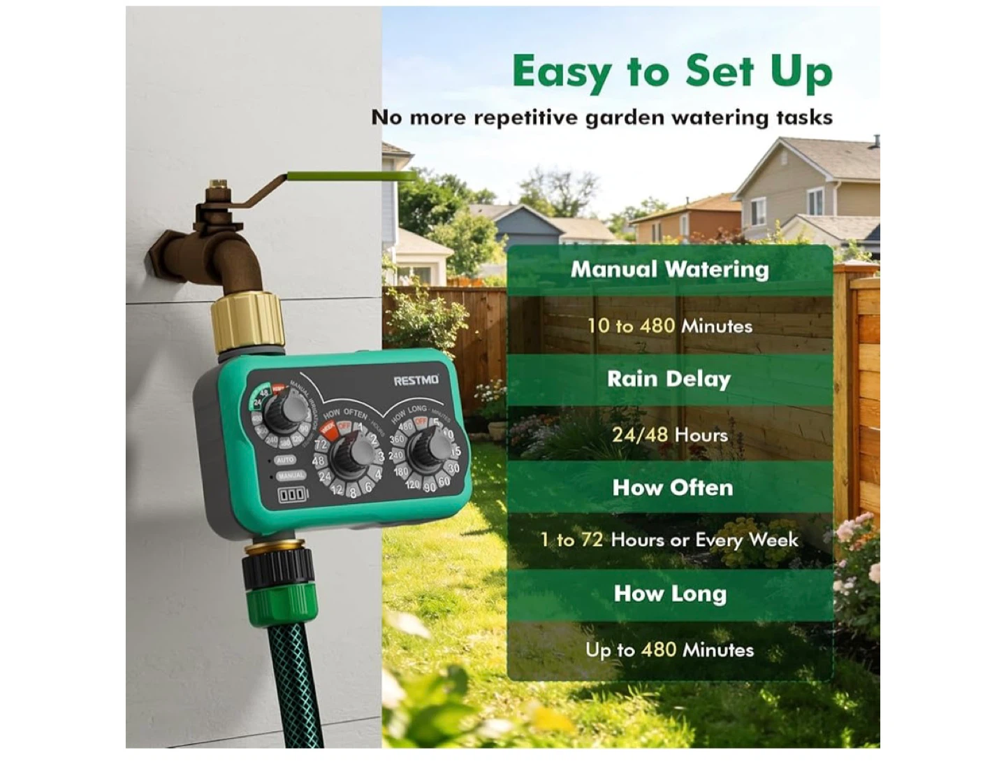 RESTMO 1-Zone Water Timer - photo 3