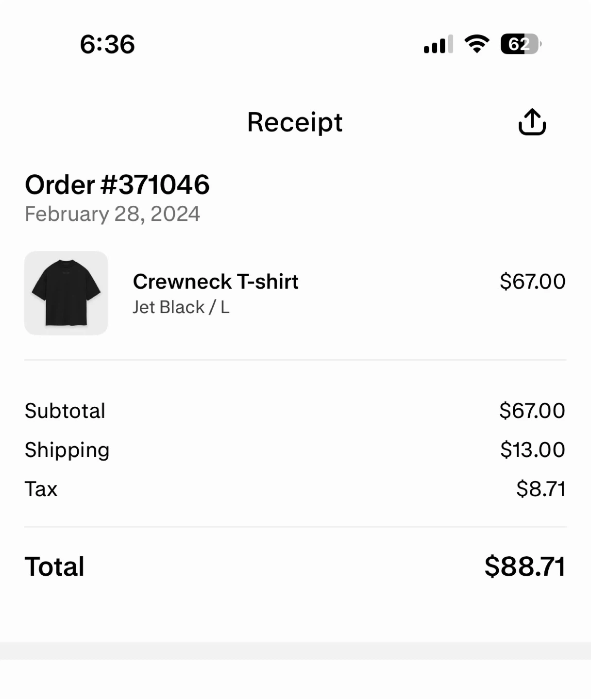 ESSENTIALS Men's Spring Tab Crew Neck T-Shirt in Jet Black - photo 2