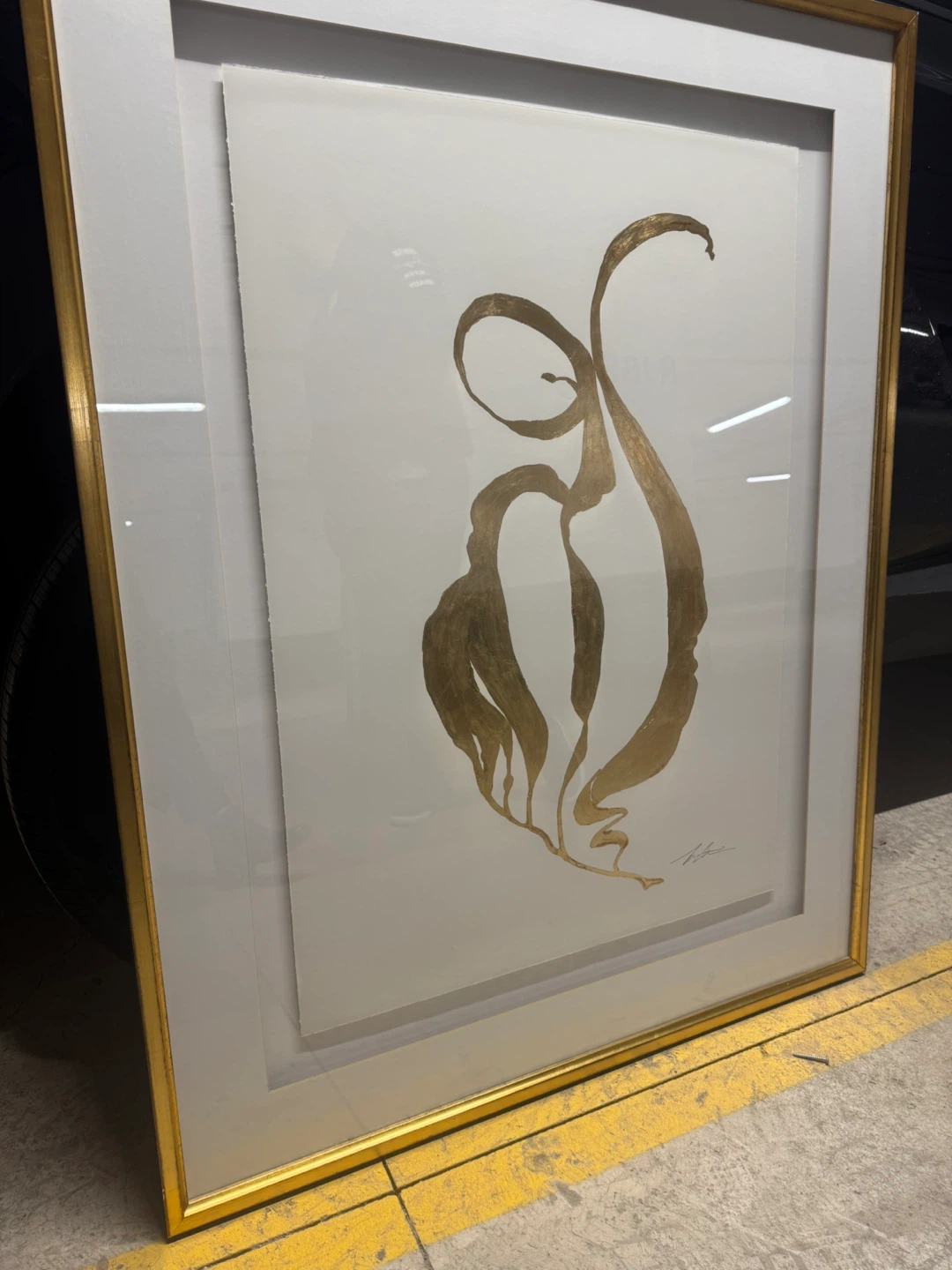 Gilded Sea Weed II Framed Art Print by Victoria Pearce